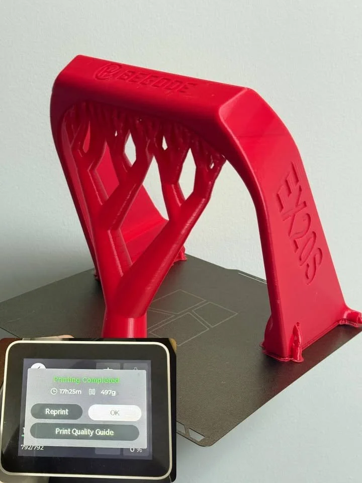 3D printed part for Inmotion Unicycle. Material PETG. 
Printed by Bambulab A1