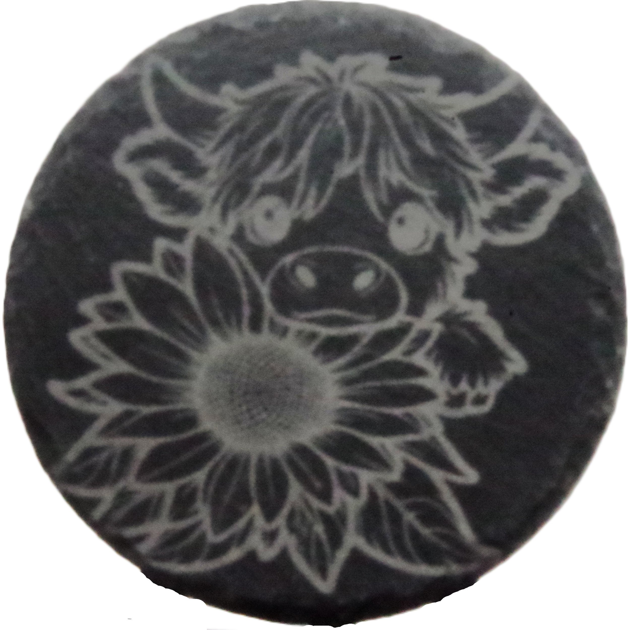 CR011 Highland Calf with Sunflower