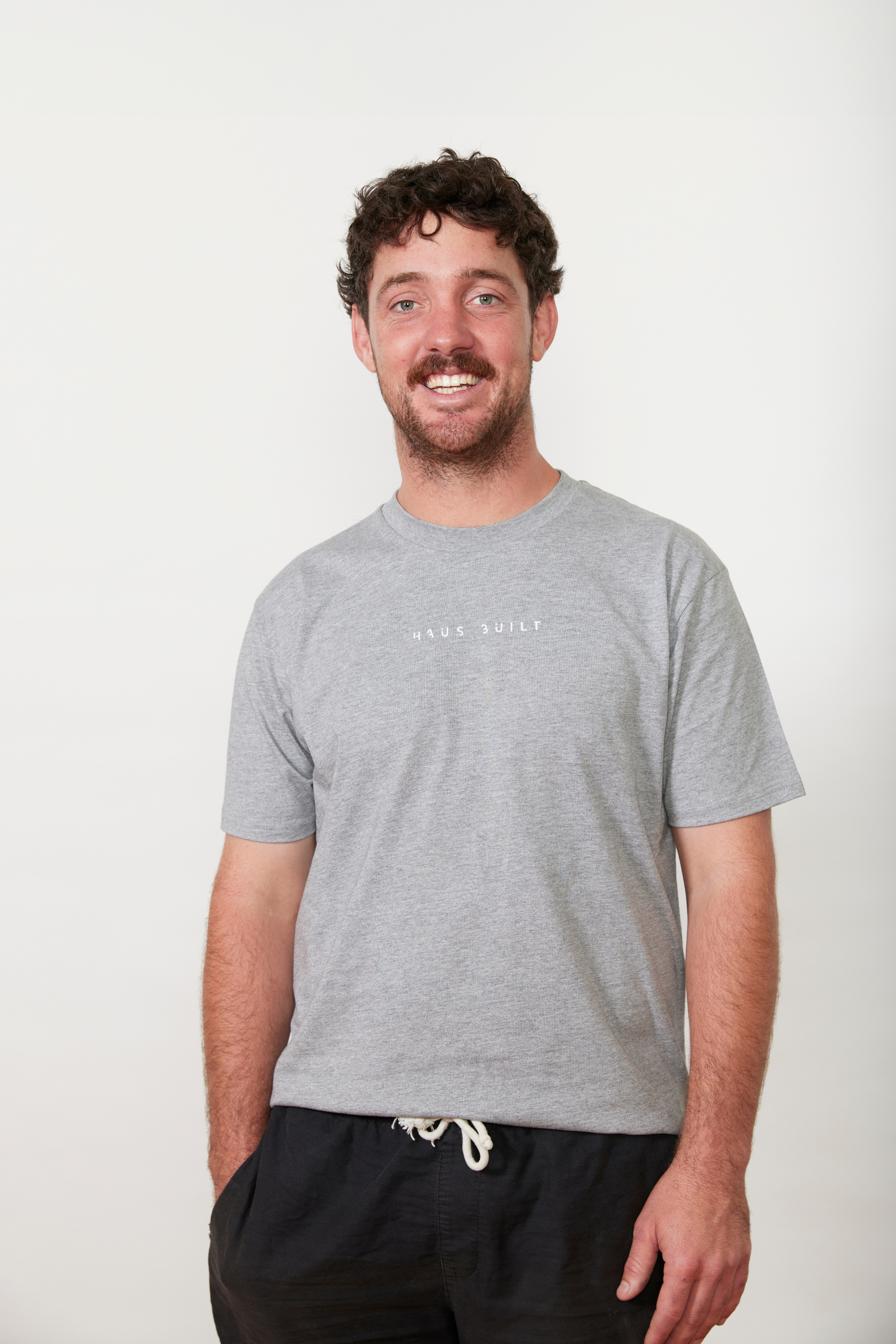 Haus Built Logo T Shirt Grey