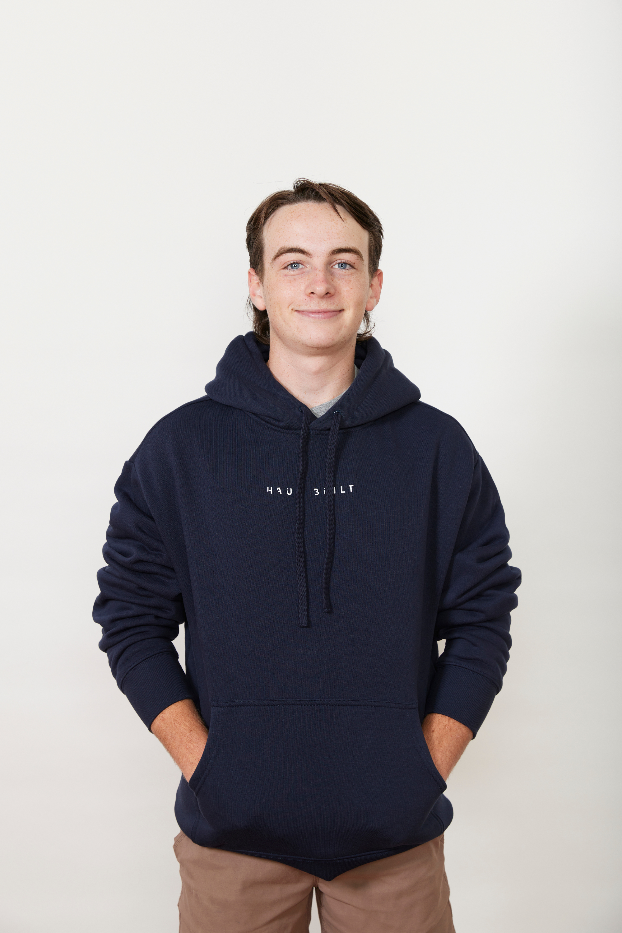 Haus Built Logo Hoodie Navy
