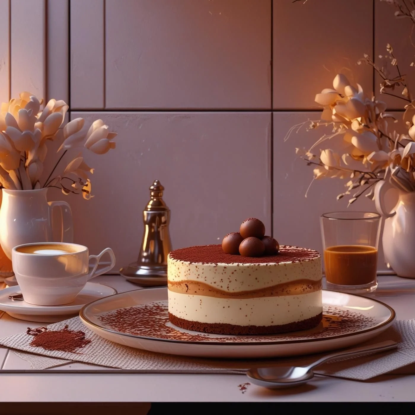 Gluten-Free Tiramisu Cheesecake with MonChou