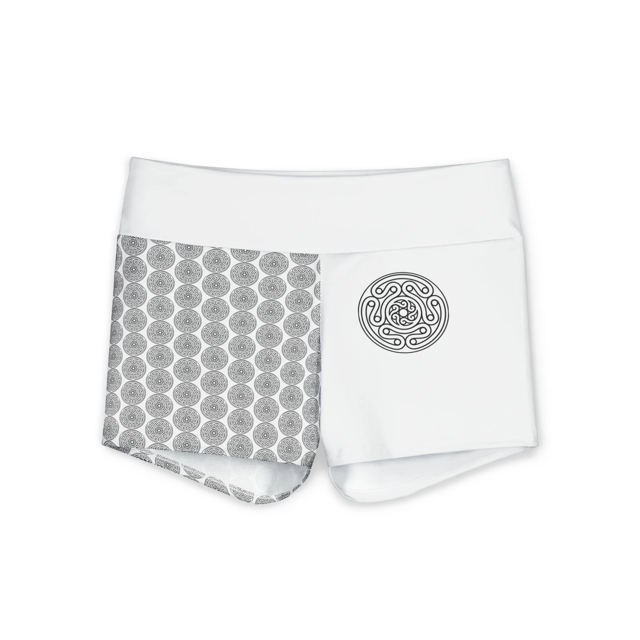 Yoga Shorts — Wheel Strophalos High-Waist Activewear