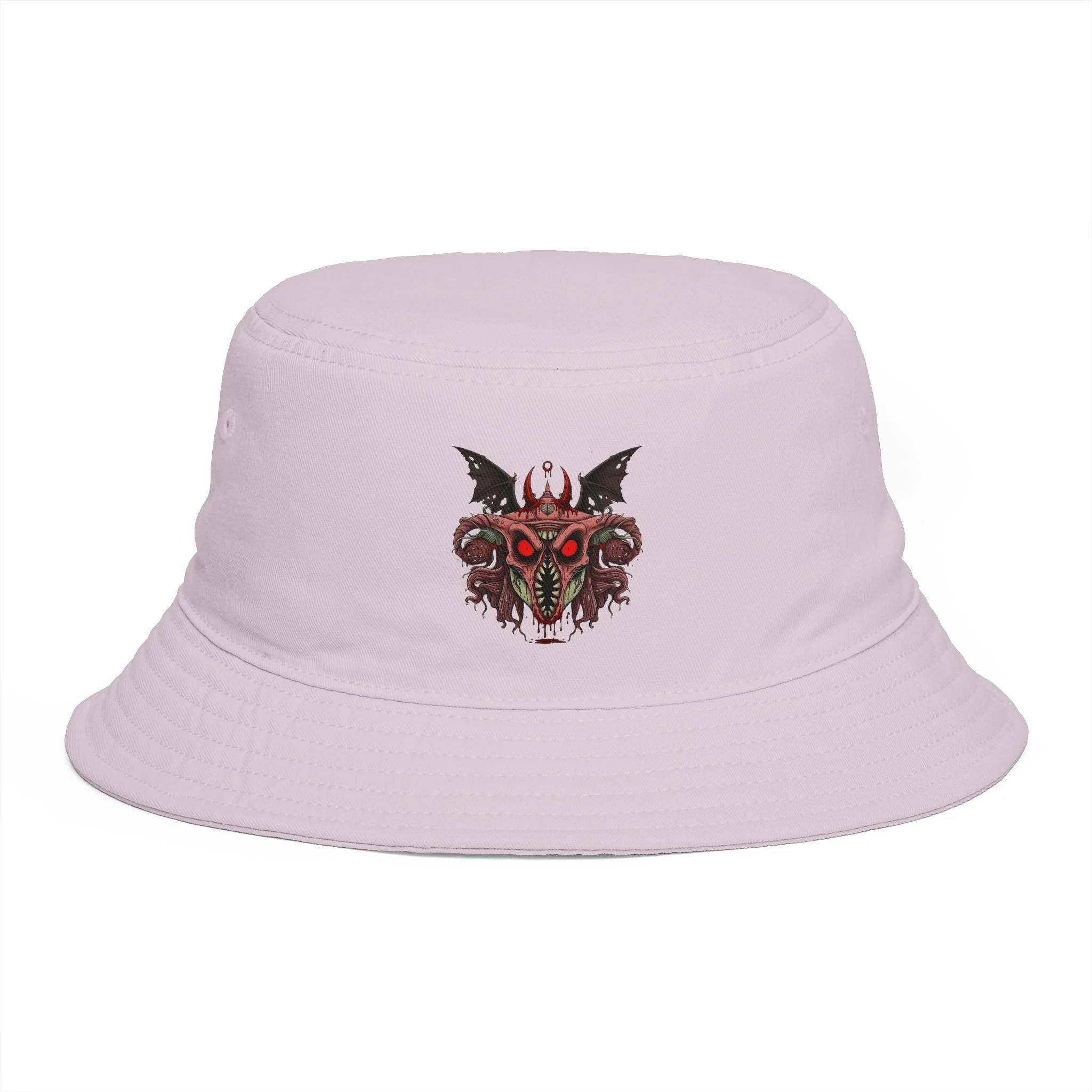 “I Don’t Bite” Halloween Bucket Hat  Gothic Horror Festival Accessory