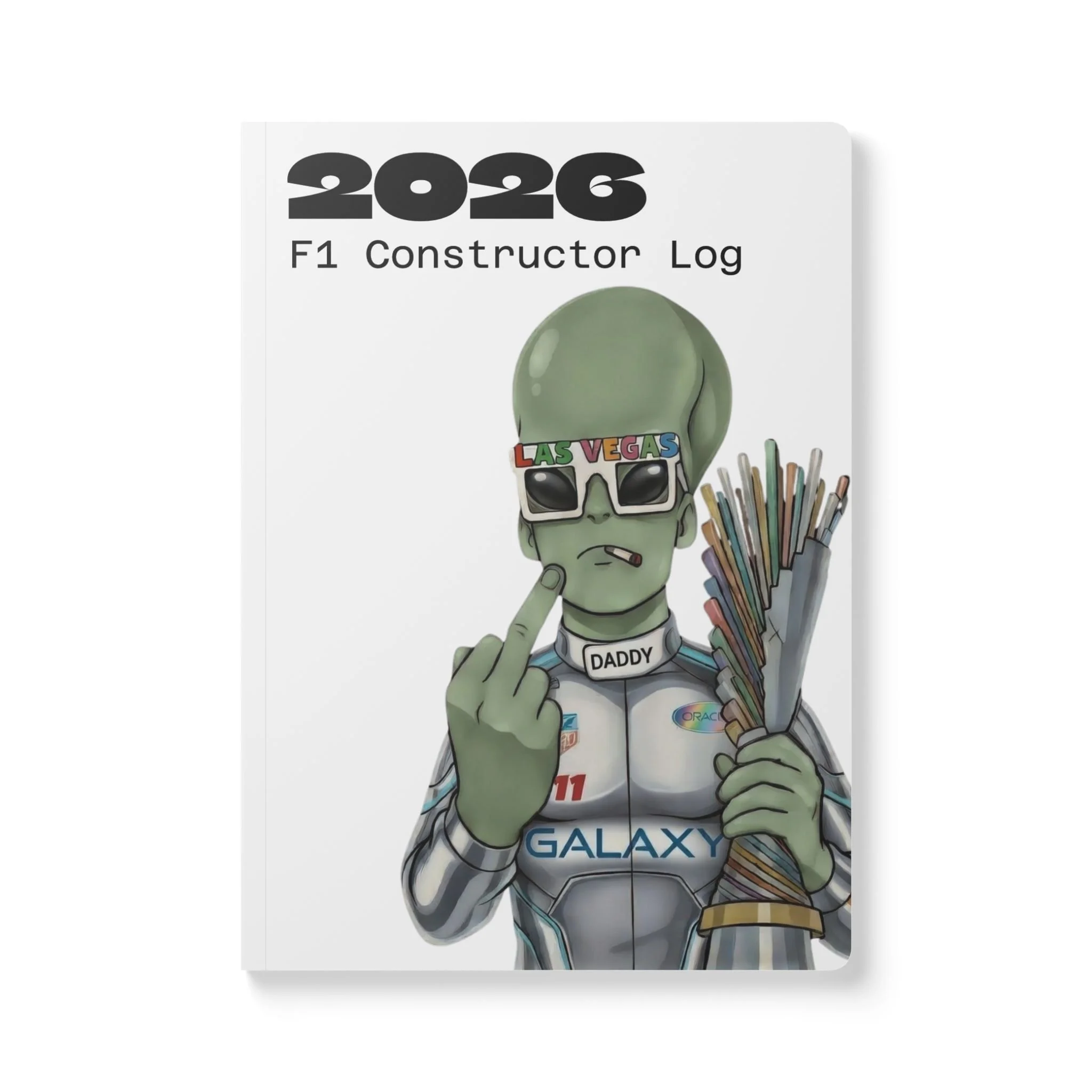 Formula 1 2026 Constructor & Driver Log — Softcover Journal with Inside Prints