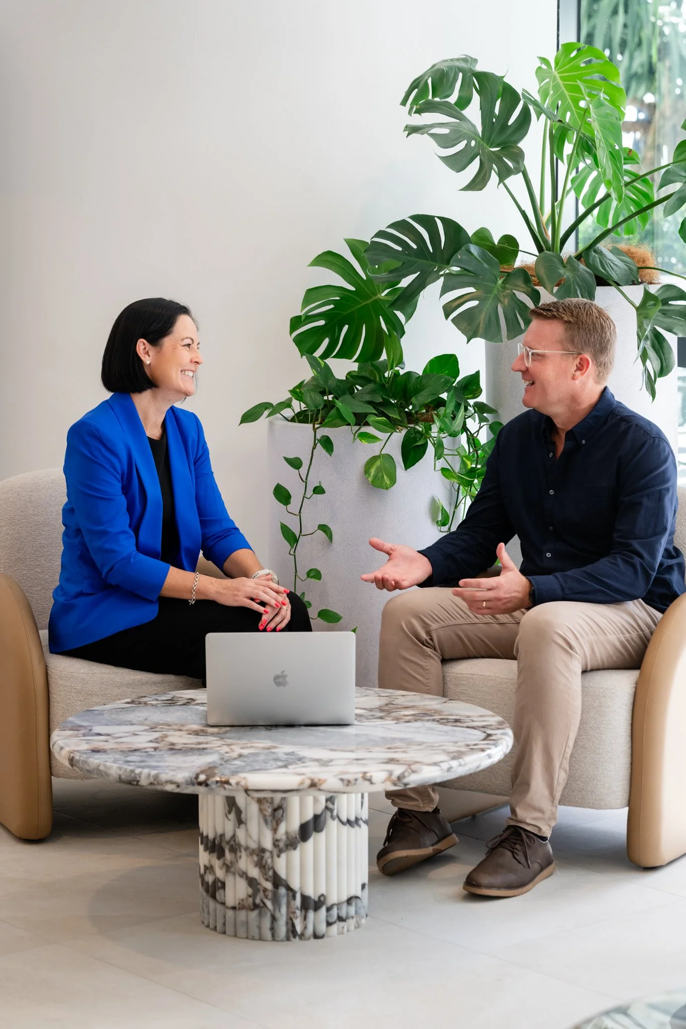 Leadership coaching with business owner using DISC model