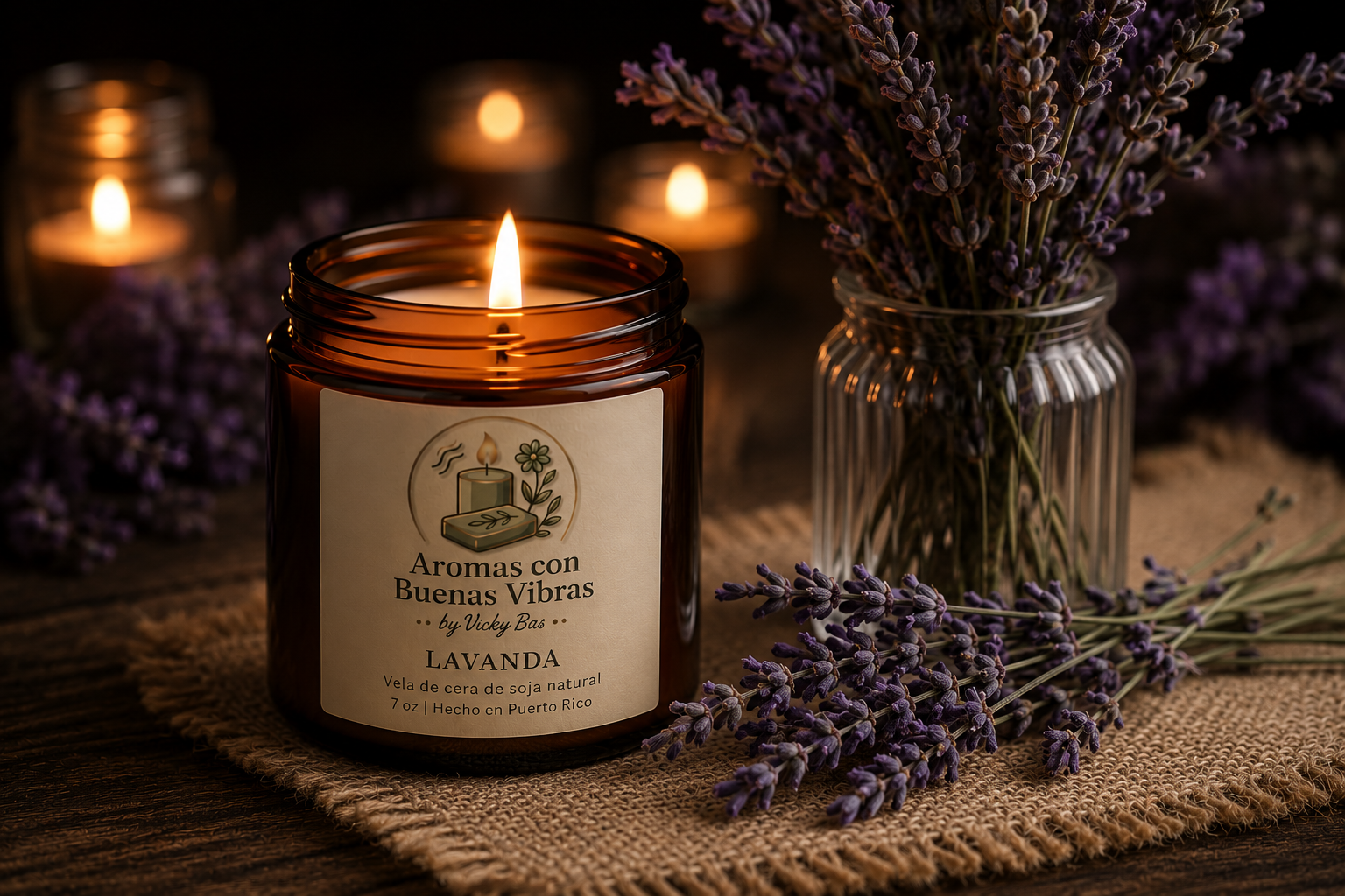 Vela Aromática – Lavanda