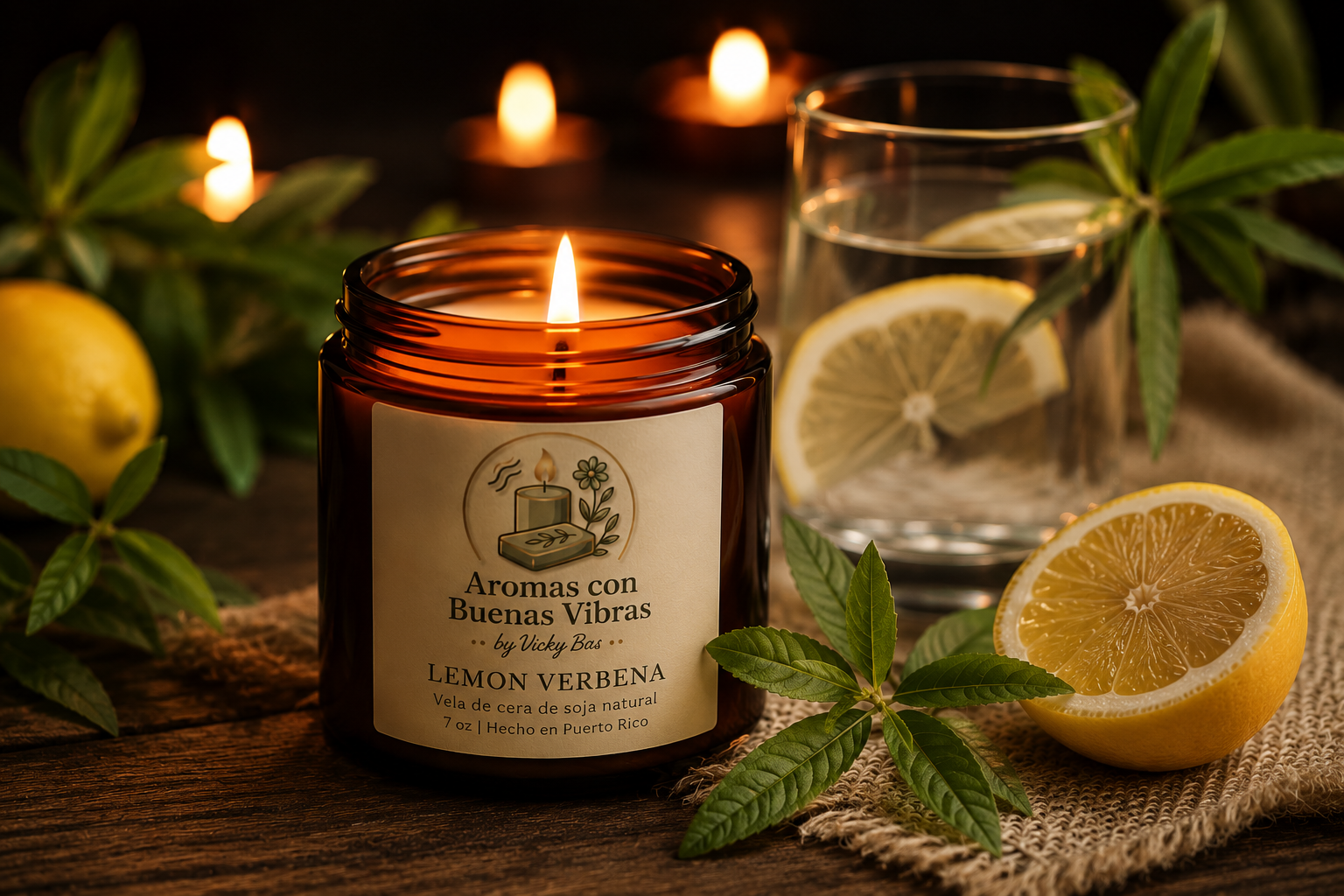 Vela Aromática – Lemon Verbena