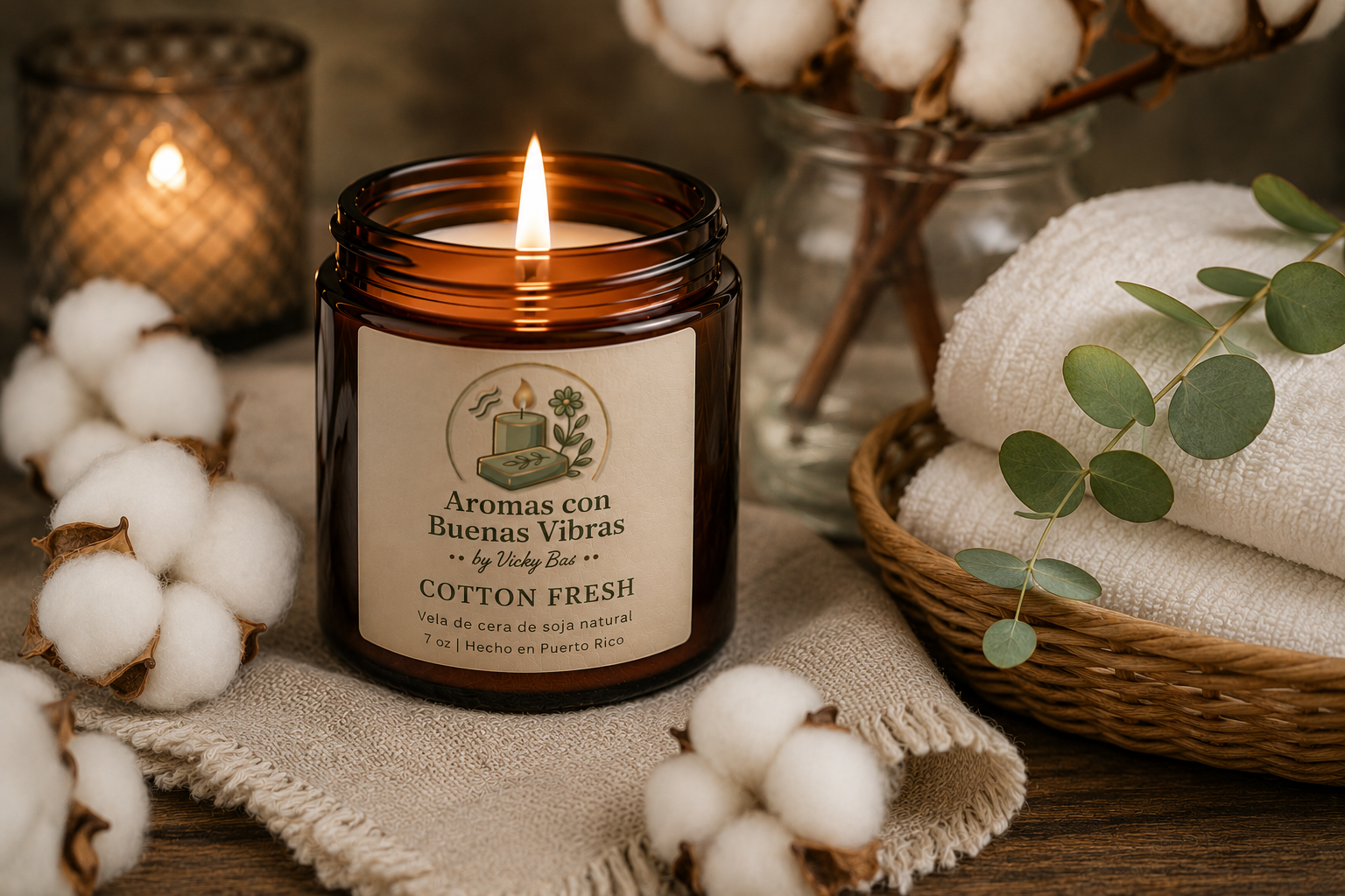 Vela Aromática – Cotton Fresh