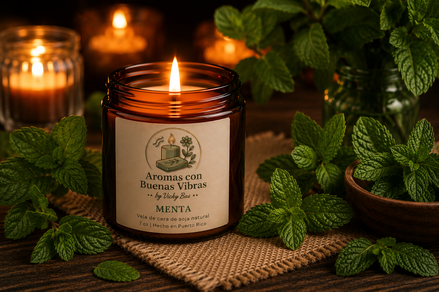 Vela Aromática – Menta
