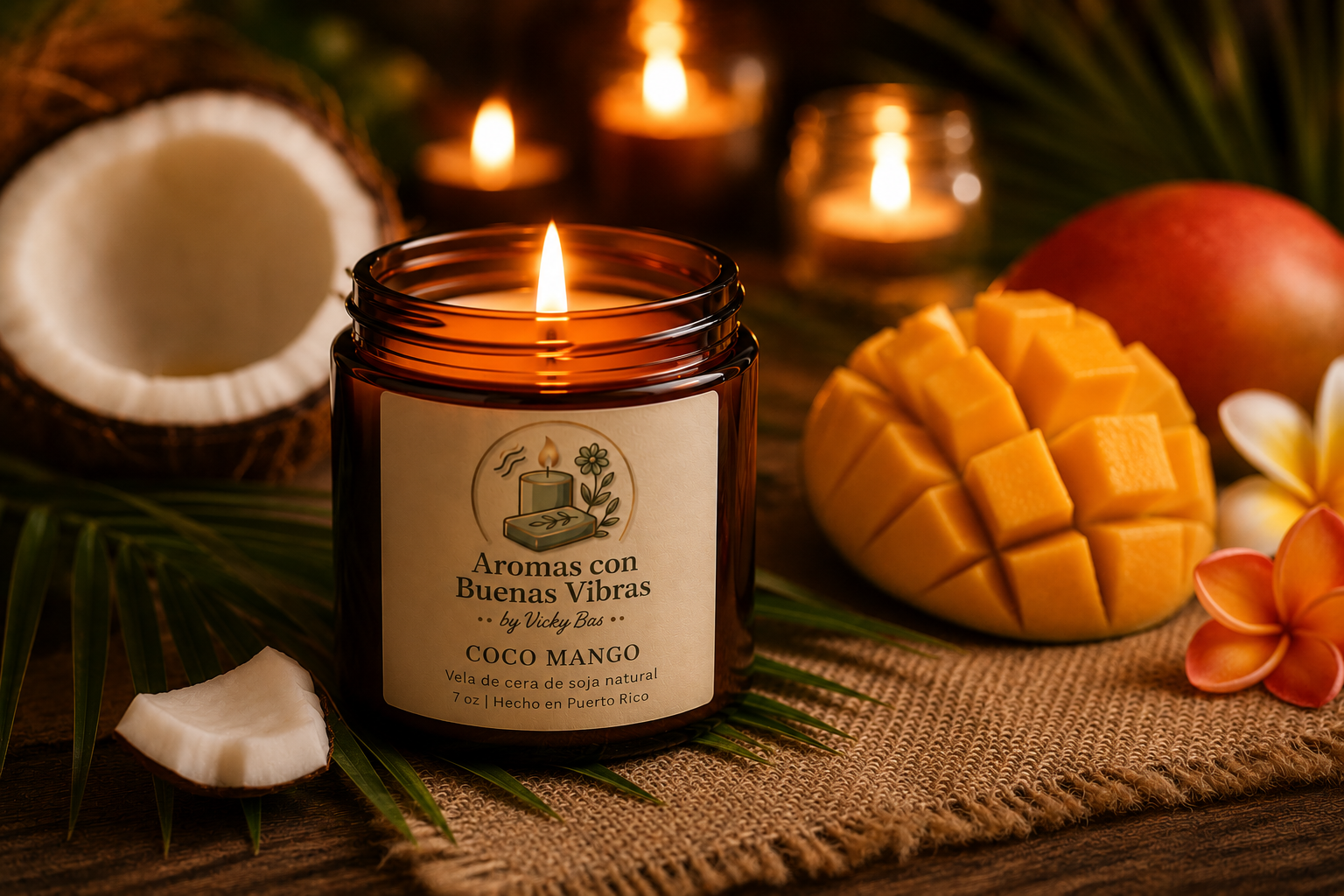 Vela Aromática – Mango Coco