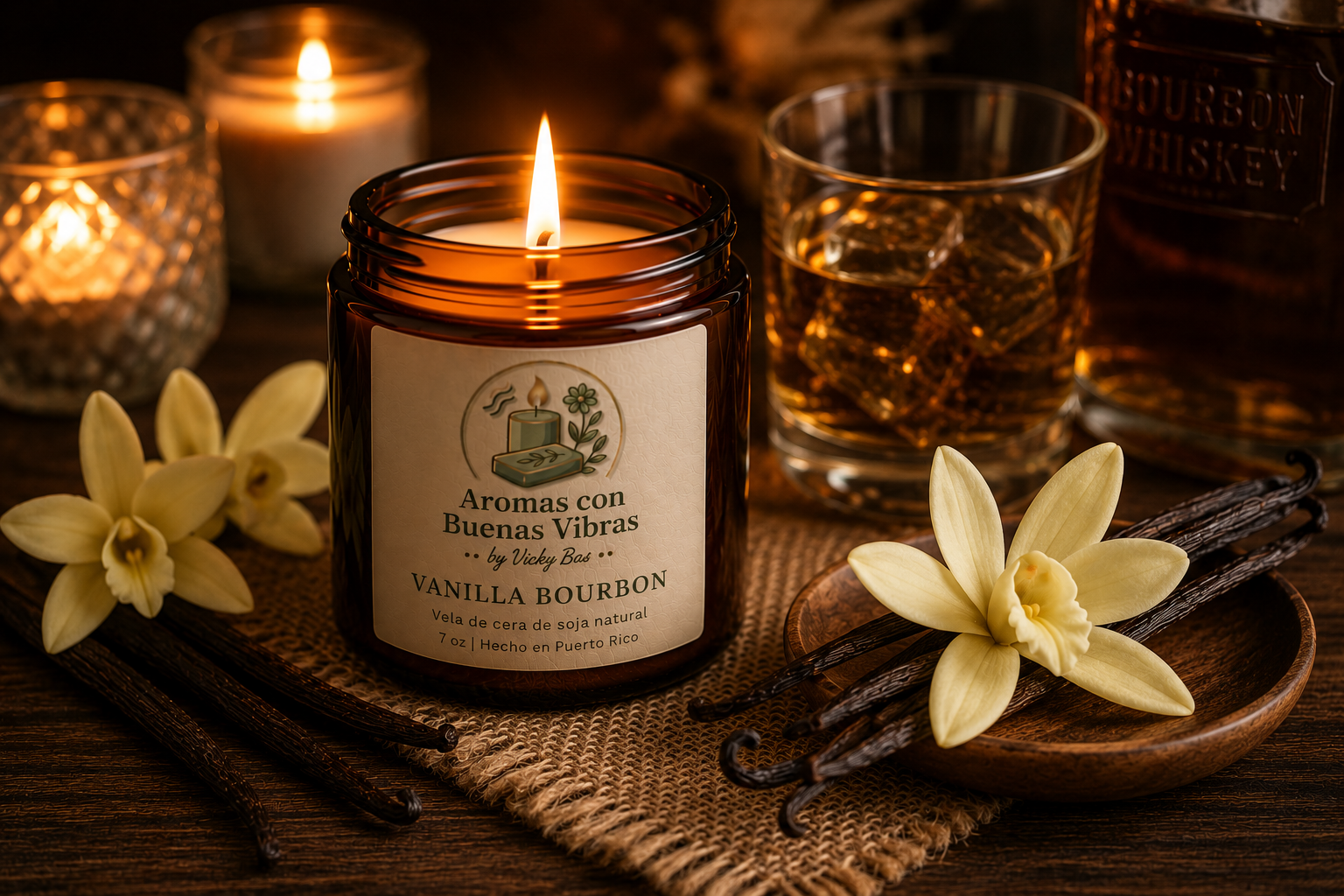 Vela Aromática – Vanilla Bourbon