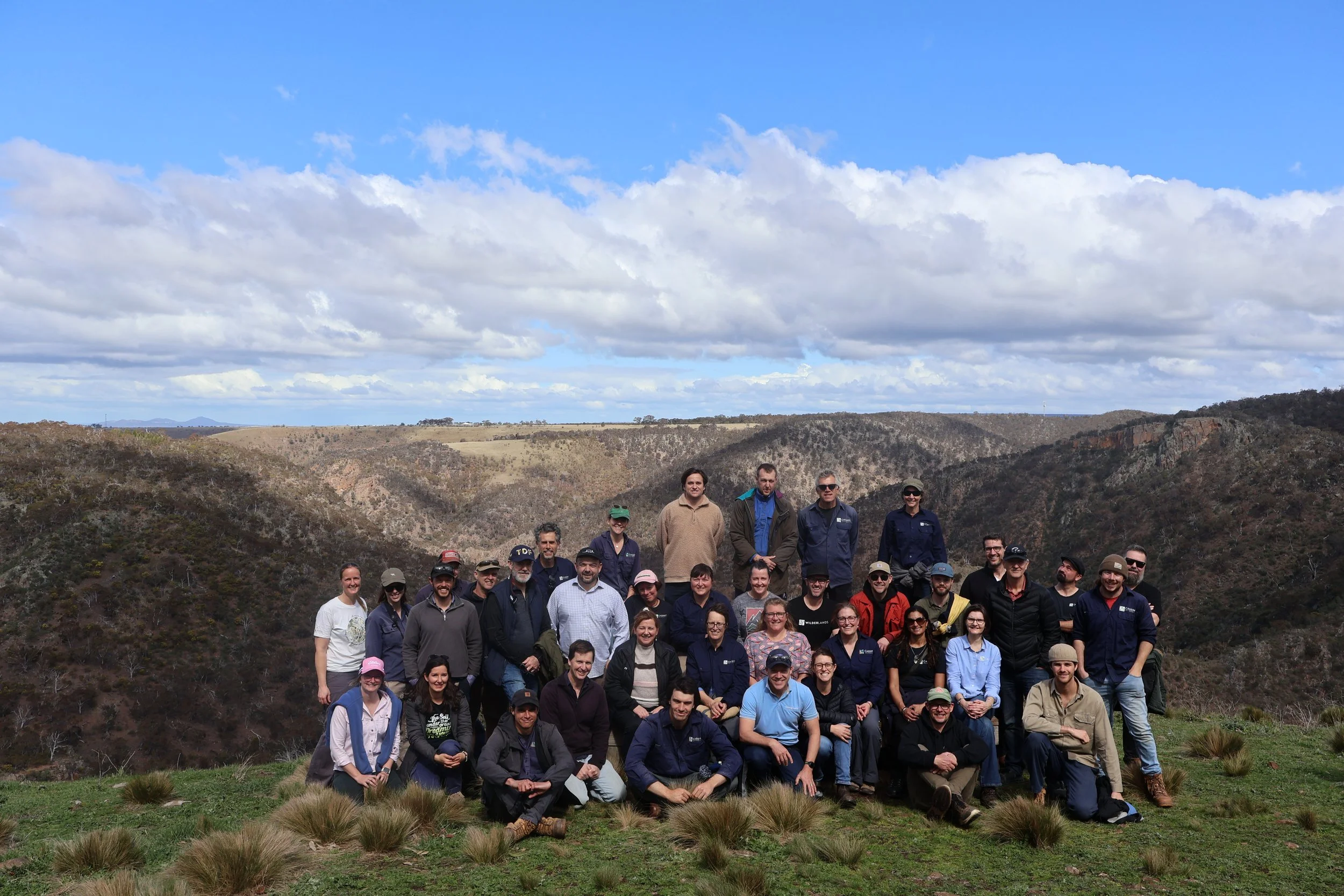 Cassinia Environmental team photo at The Island in Bacchus Marsh