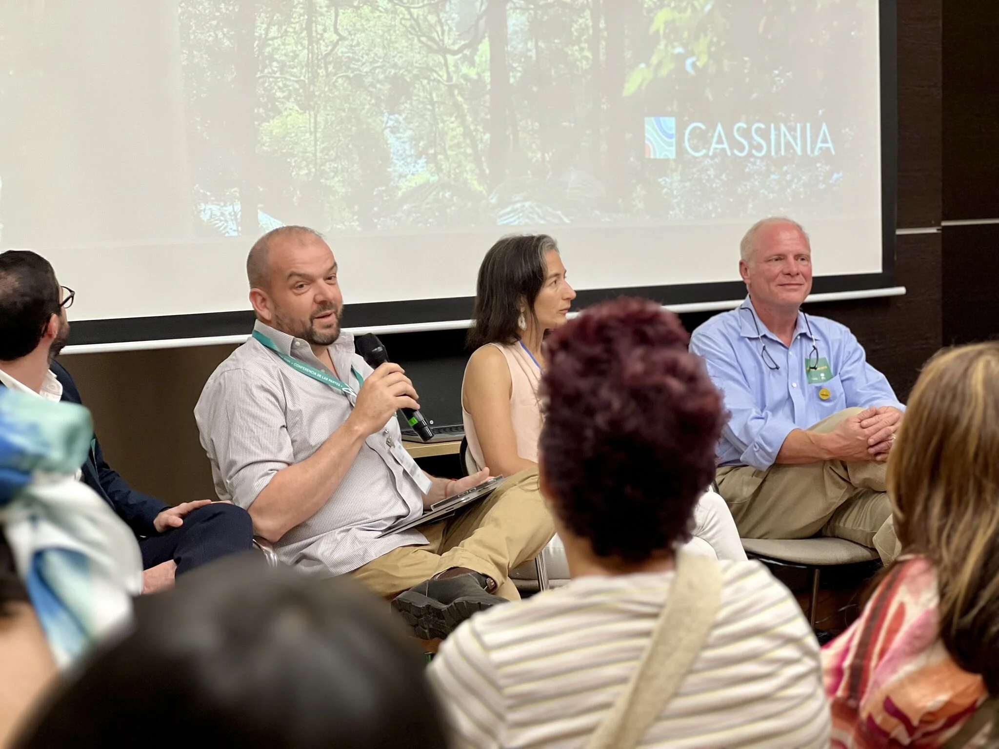 Paul Dettmann speaks on a panel at COP 16, The 2024 United Nations Biodiversity Conference of the Parties to the UN Convention on Biological Diversity