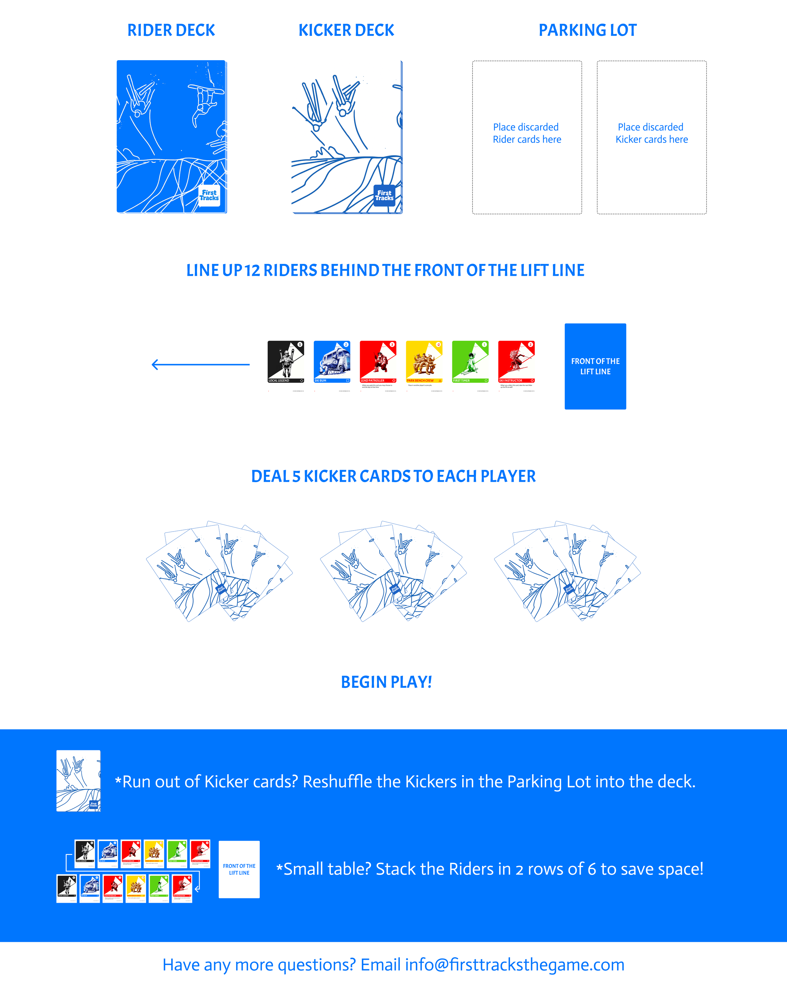 First Tracks Game Setup