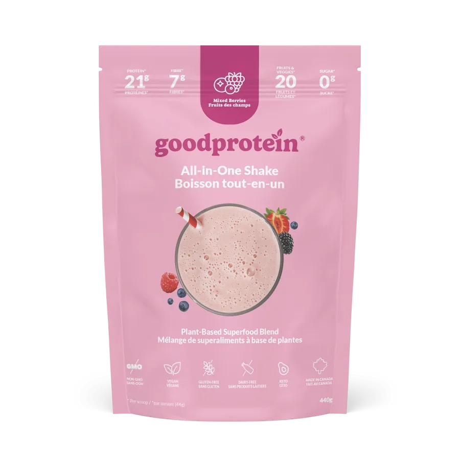 Good Protein All-in-One Shake - Mixed Berries, 440 Gram