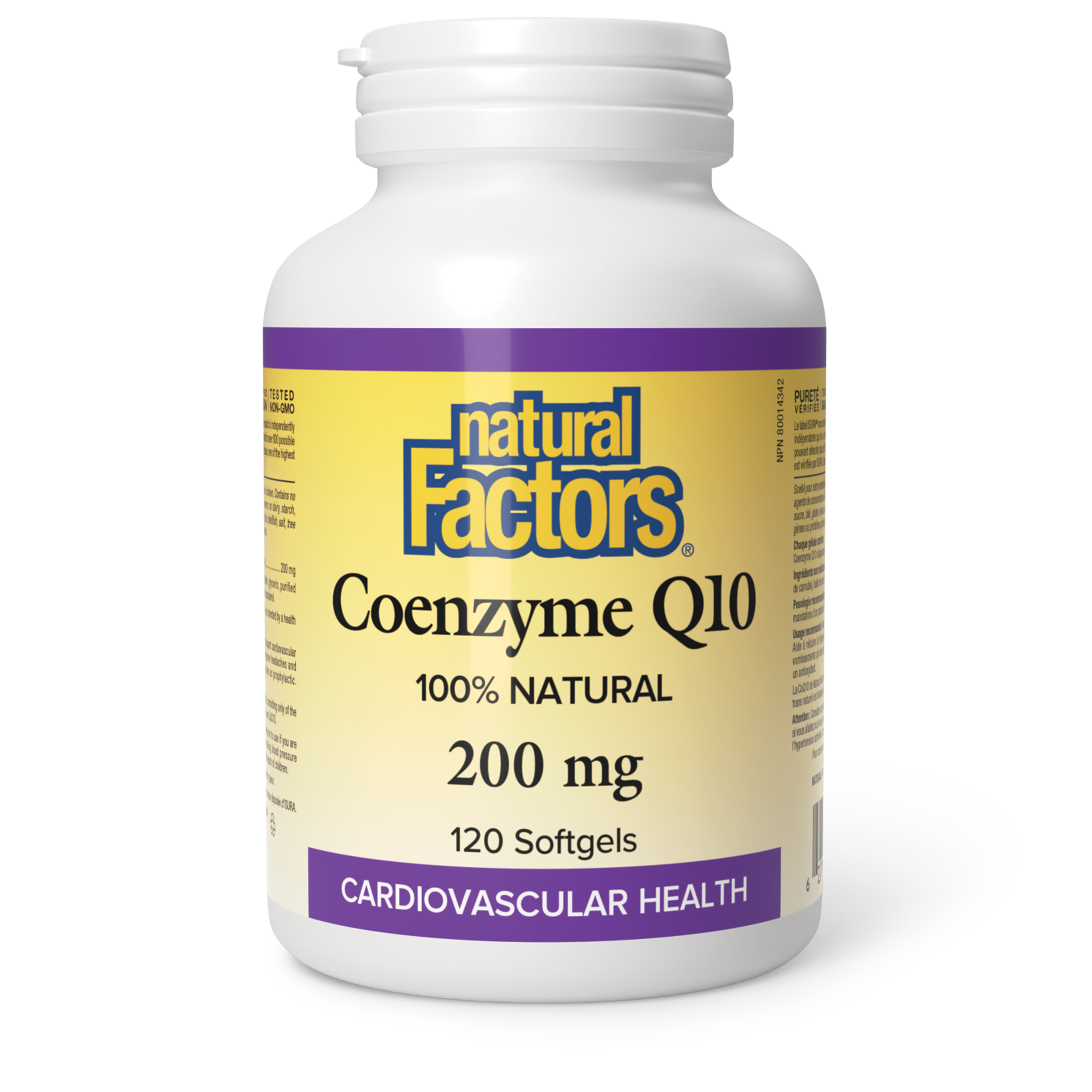 Natural Factors Coenzyme Q10 200 mg - 120 Softgels