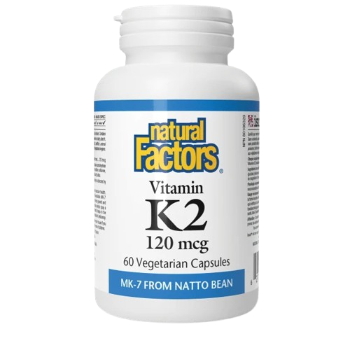 Natural Factors Vitamin K2 120 mcg, 60 VCaps