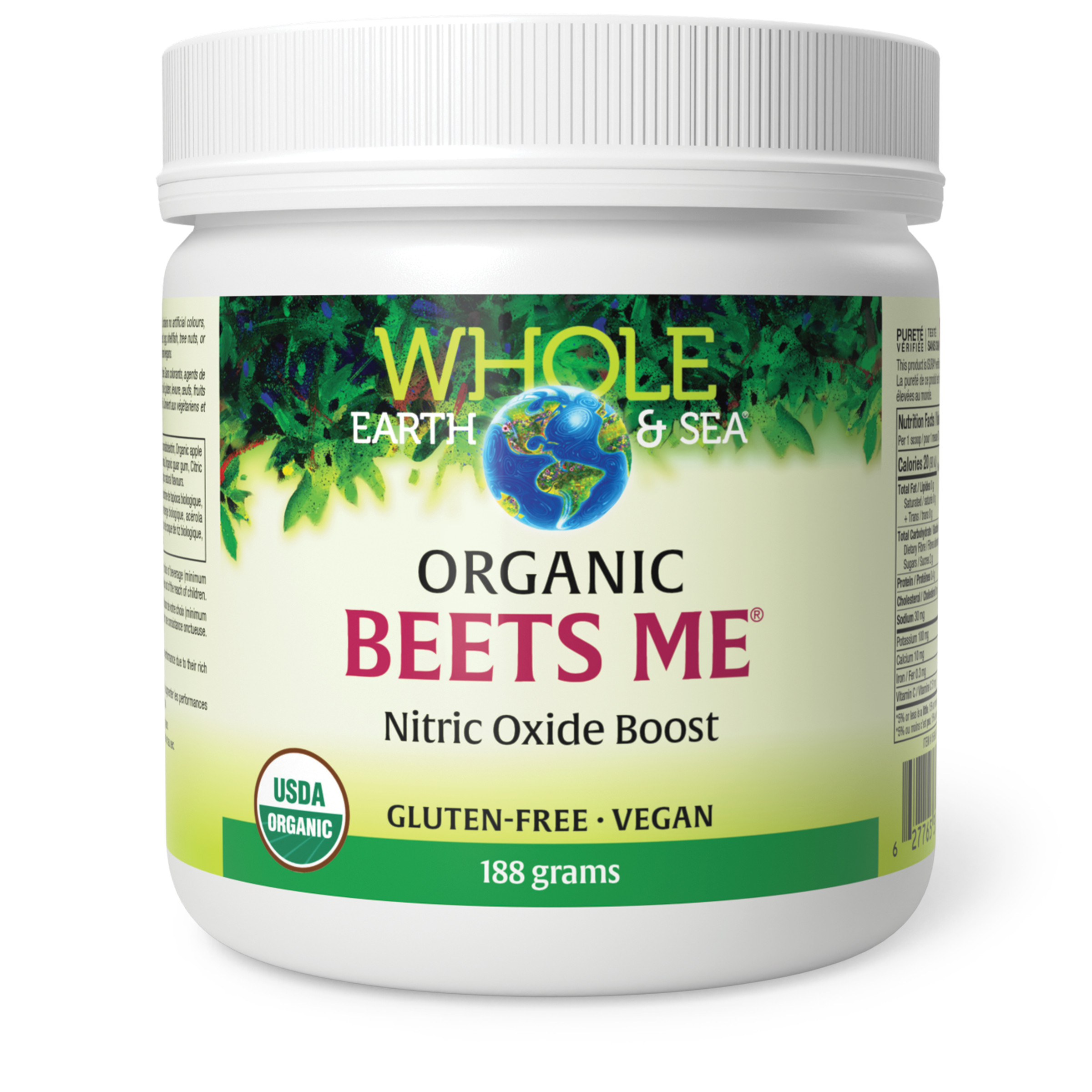Natural Factors Whole Earth & Sea Beets Me, 188g