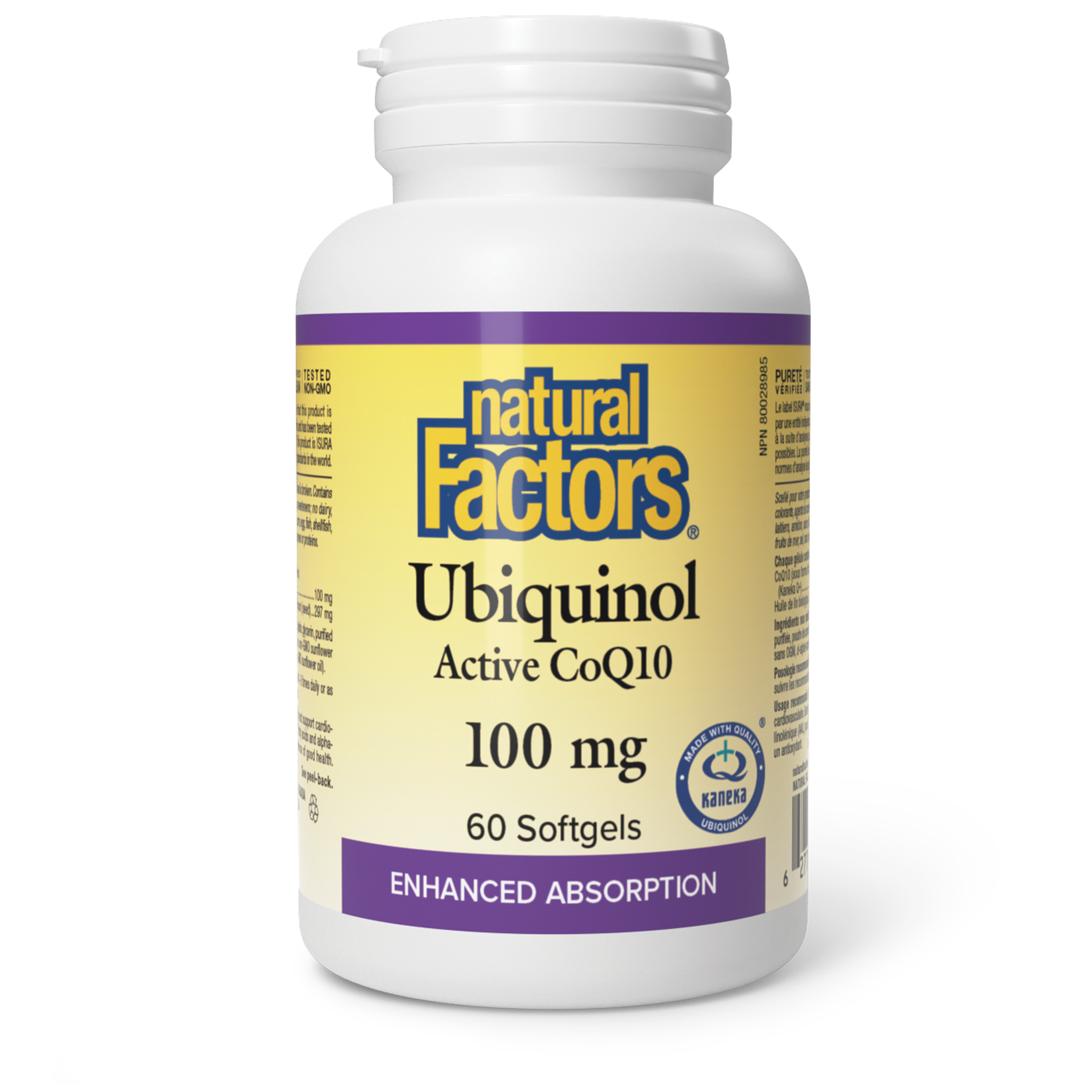 Natural Factors Ubiquinol Active CoQ10 100 mg - 60 Softgels