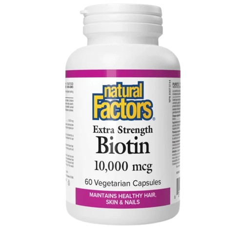 Natural Factors Biotin Extra Strength 10,000 mcg, 60VCaps