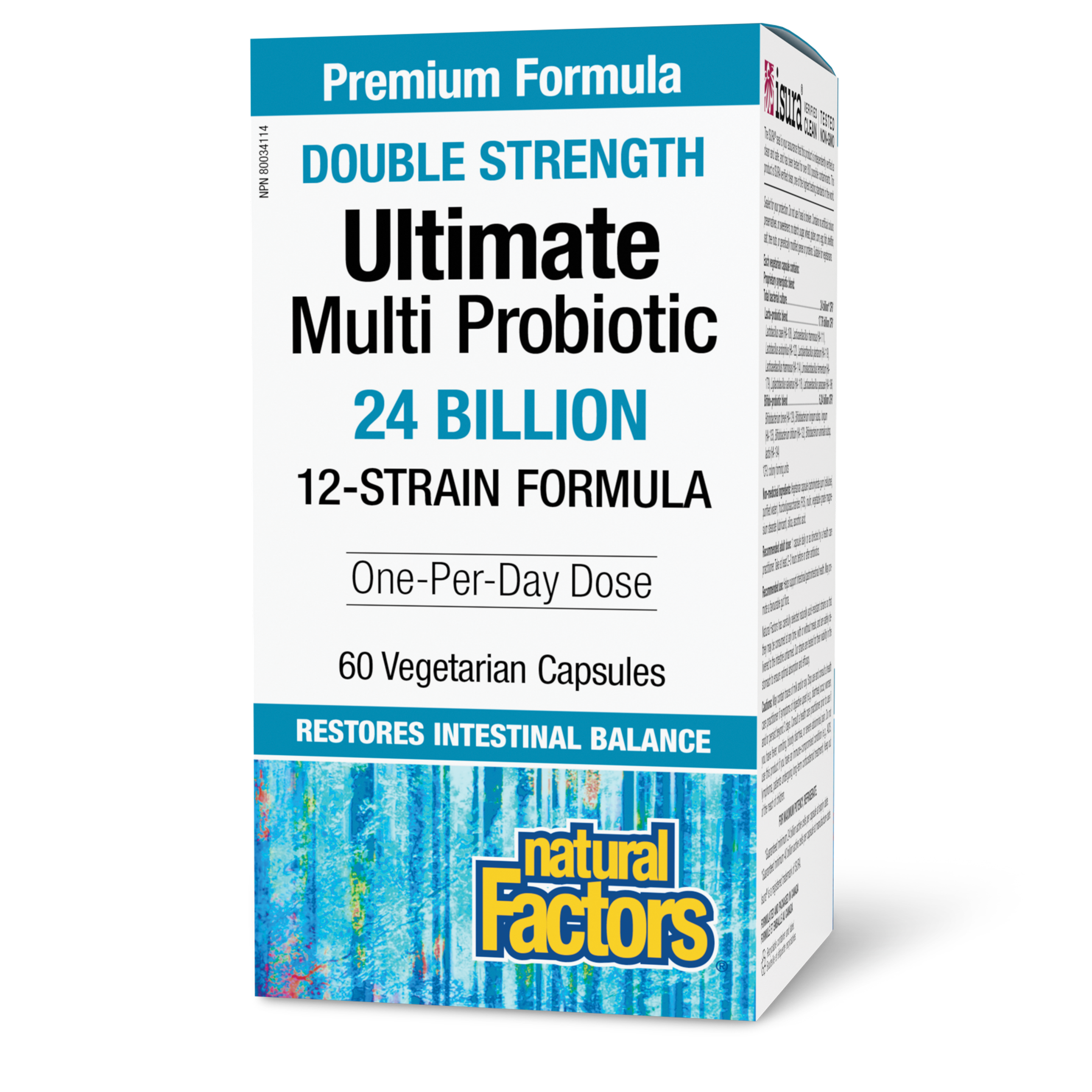 Natural Factors Ultimate Multi Probiotic 12 Billion, 60vcaps