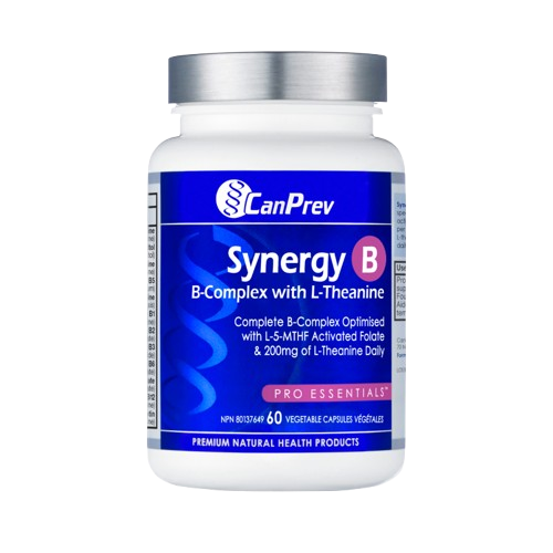 CanPrev Synergy B Complex with L-Theanine, 60 VCaps