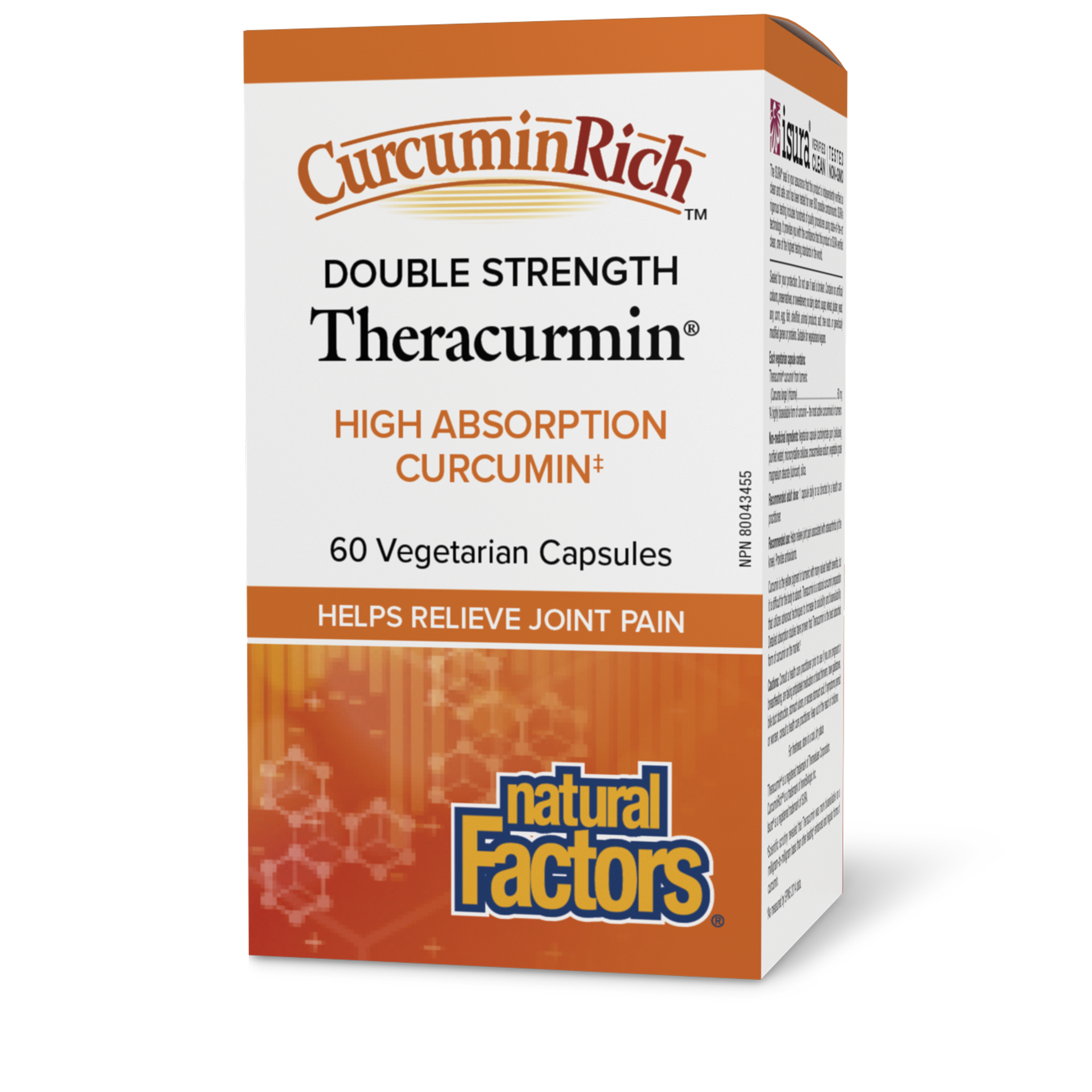 Natural Factors Theracurmin Double Strength - 60 Veggie Caps