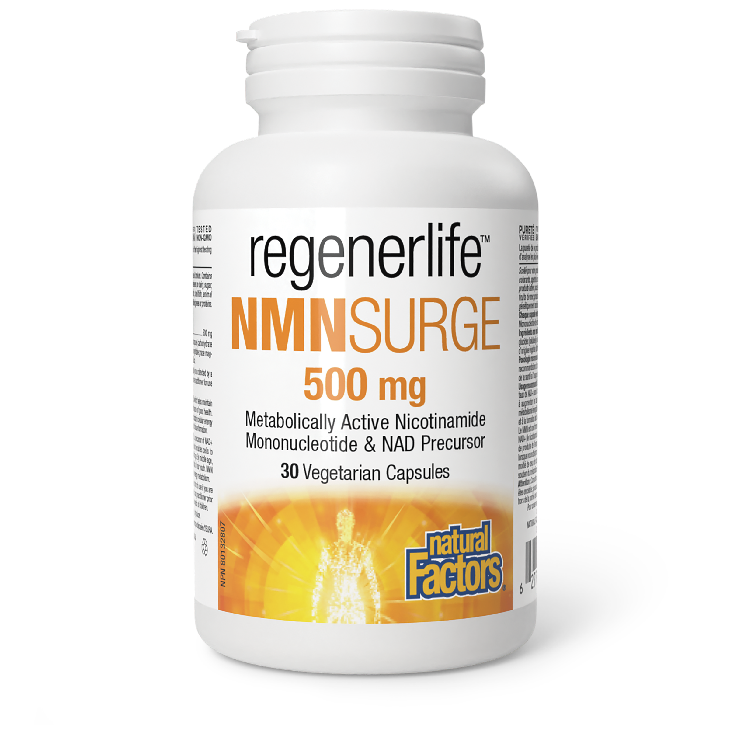 Natural Factors Regenerlife NMNSurge 500 mg, 30vcaps
