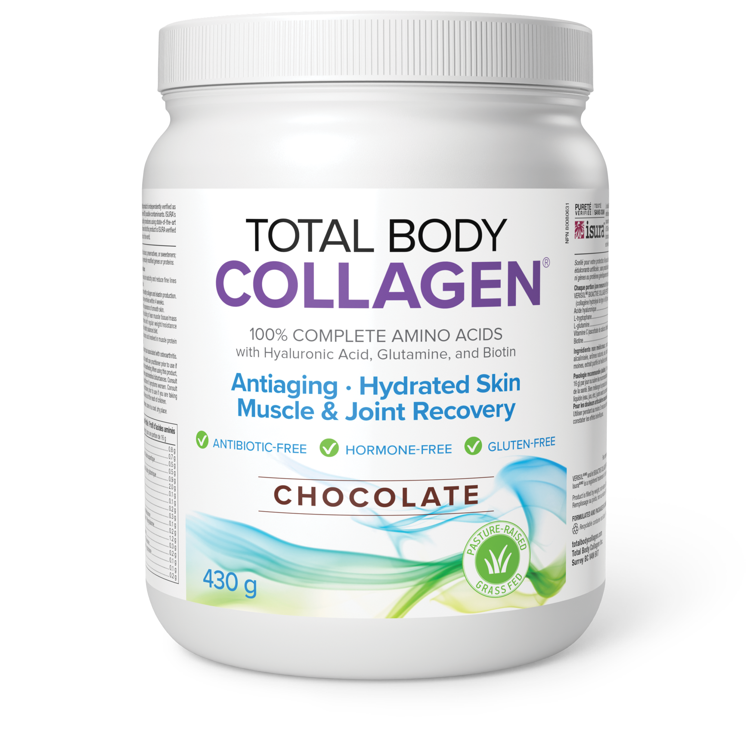 Natural Factors Total Body Collagen - Chocolate, 430g
