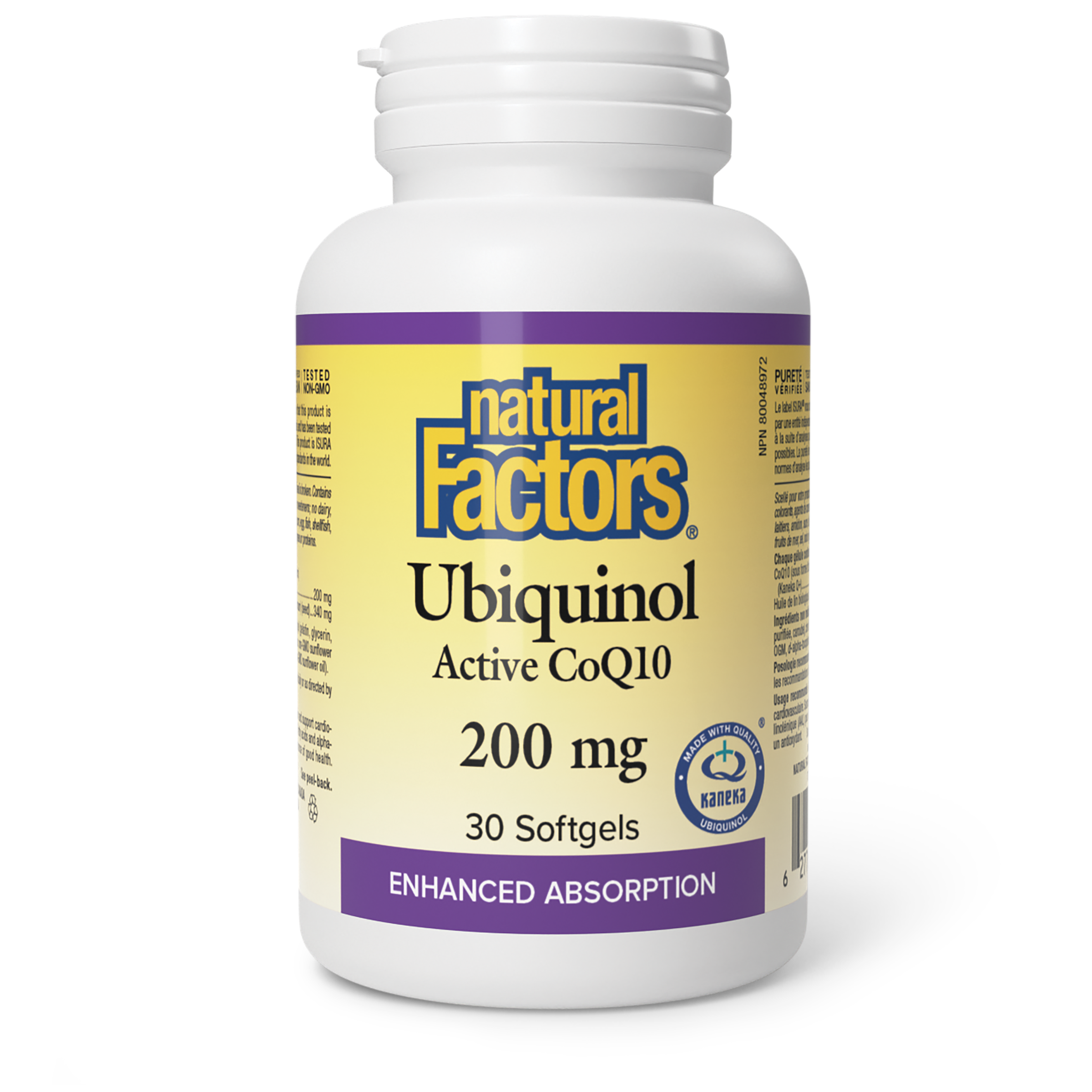 Natural Factors Ubiquinol Active CoQ10 200 mg - 30 Softgels