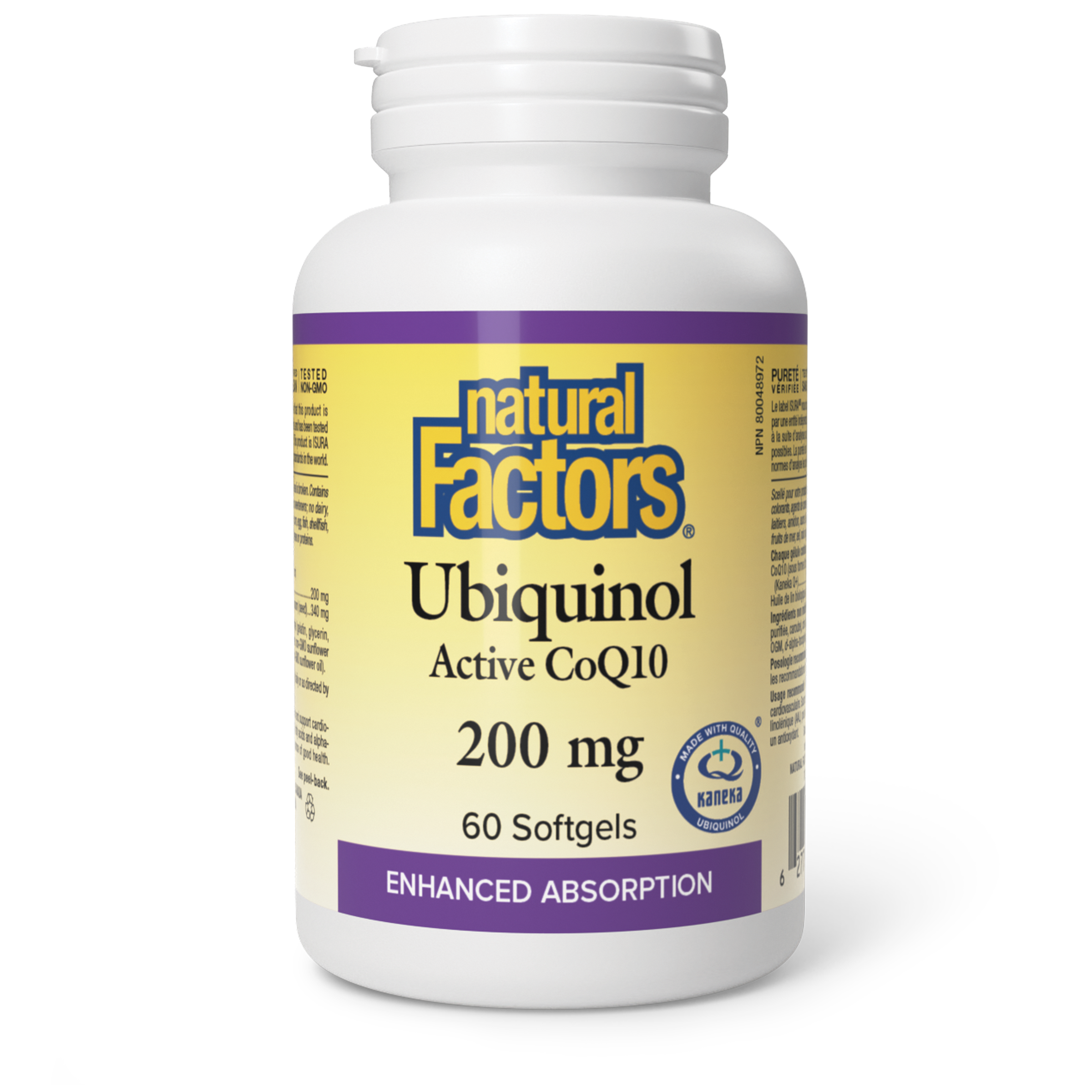 Natural Factors Ubiquinol Active CoQ10 200 mg - 60 Softgels