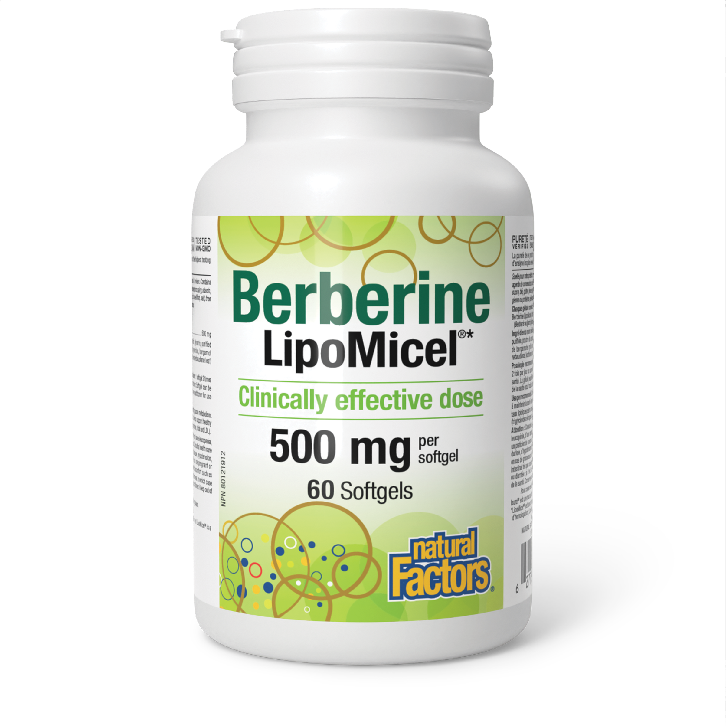 Natural Factors Berberine LipoMicel®, 60sgls