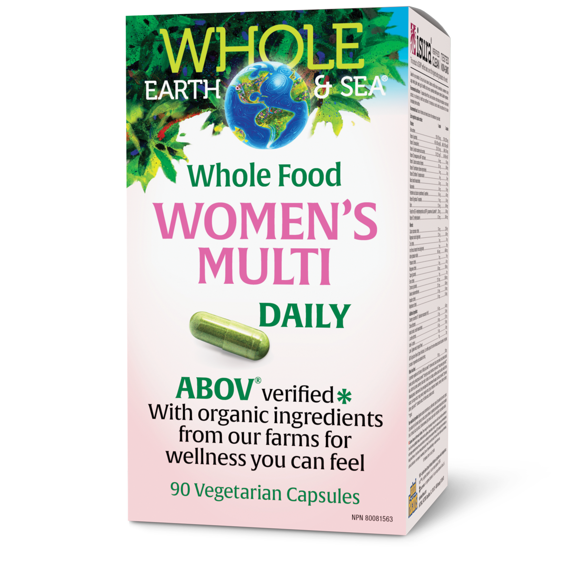 Whole Earth & Sea Pure Food Women’s Multivitamin & Mineral - 90 Veggie Caps