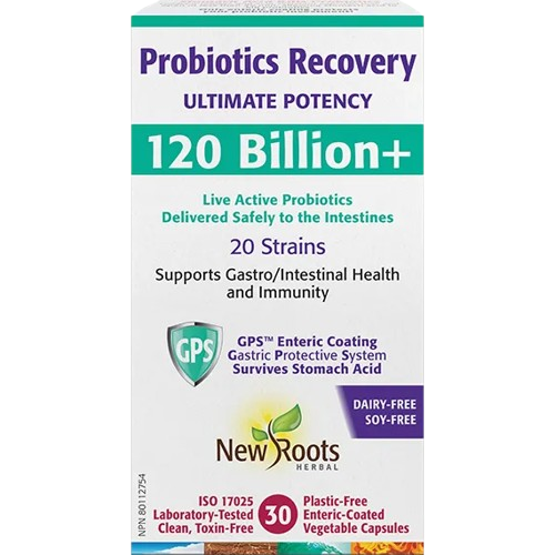 New Roots Probiotics Recovery 120 Billion, 30 Caps