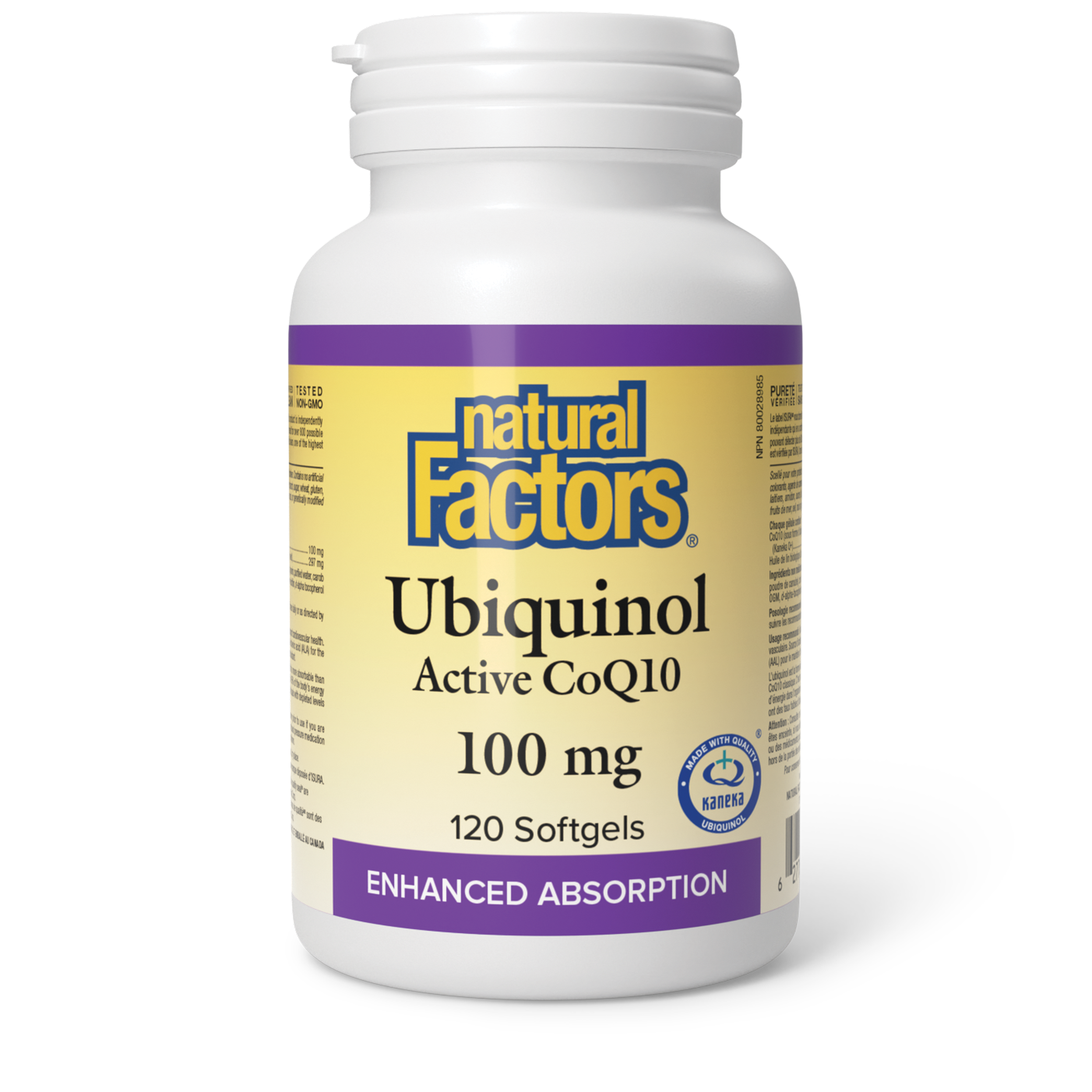Natural Factors Ubiquinol Active CoQ10 100 mg - 120 Softgels
