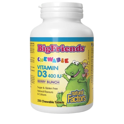 Natural Factors Big Friends Chewable Vitamin D3 400 IU
