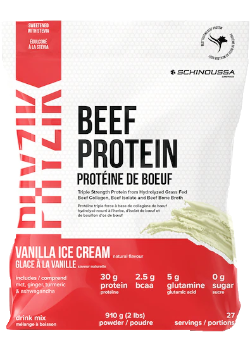 Schinoussa Superfoods Hydrolyzed Beef Protein -  Vanilla, 910 grams