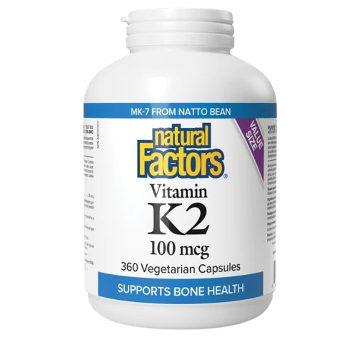 Natural Factors Vitamin K2 100 mcg, 360 VCaps