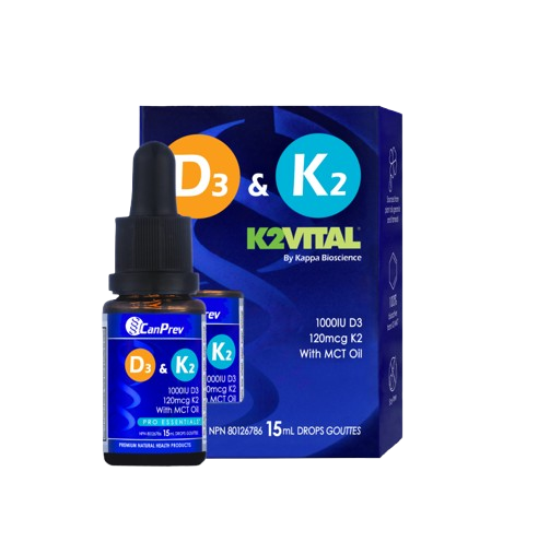 CanPrev D3 & K2 – Organic Coconut Oil, 15ml