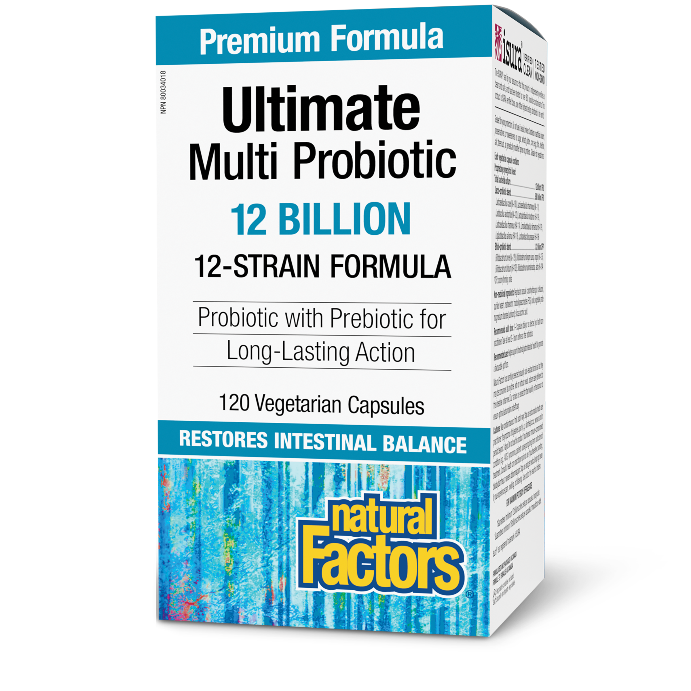 Natural Factors Ultimate Multi Probiotic 12 Billion, 120 vcaps