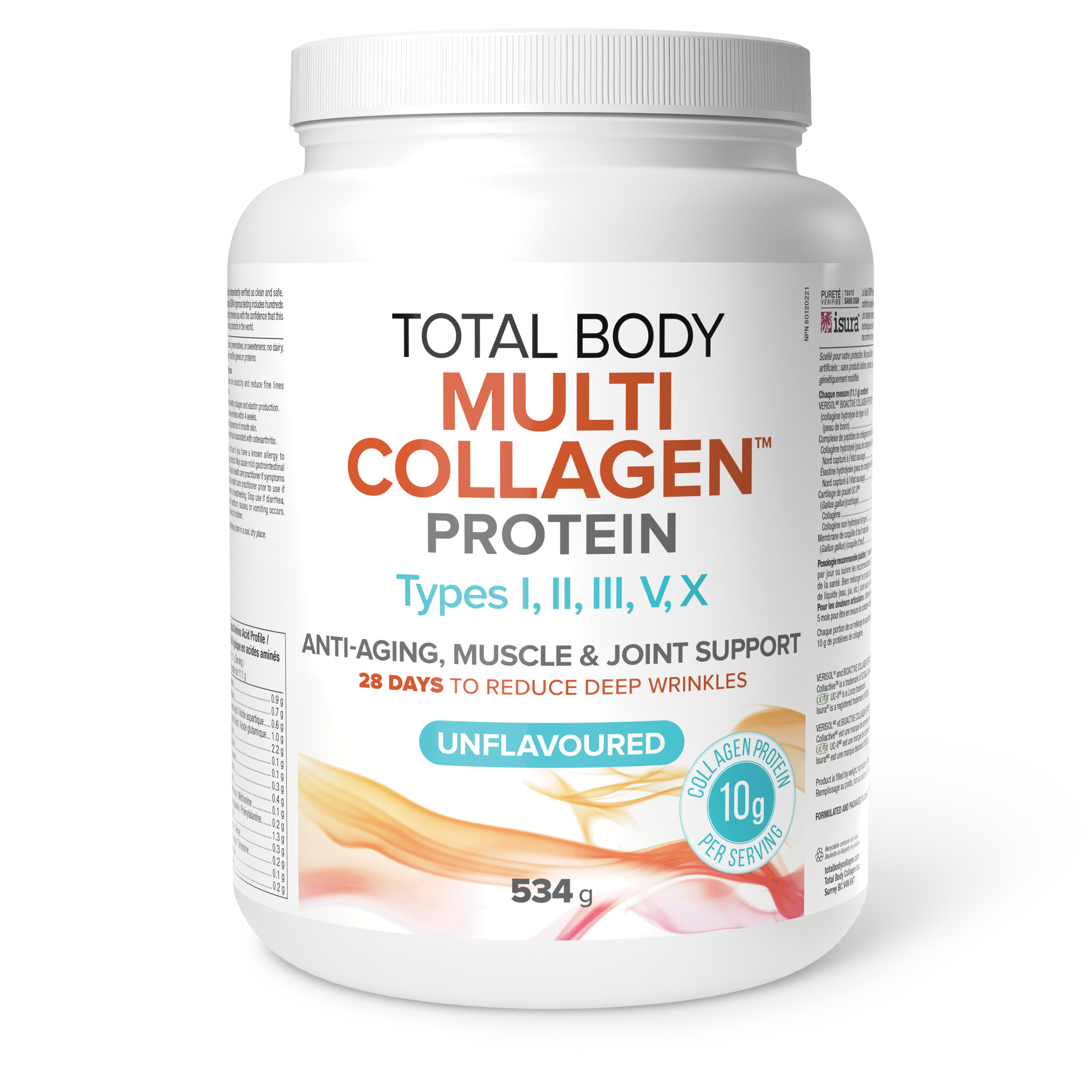 Natural Factors Total Body Multi Collagen Protein - 534g
