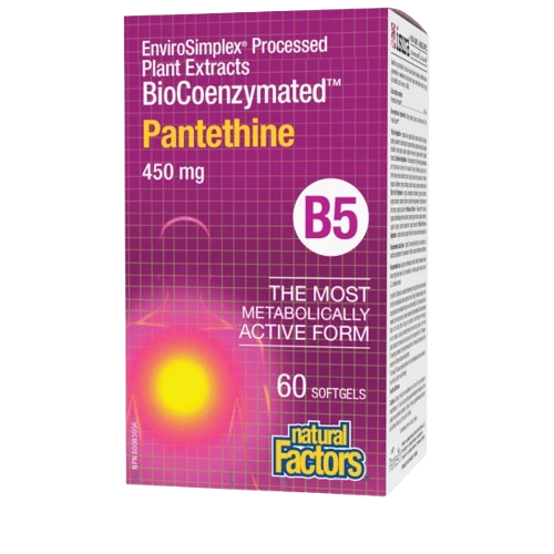 Natural Factors BioCoenzymated™ Pantethine B5 450 mg - 60 Softgels