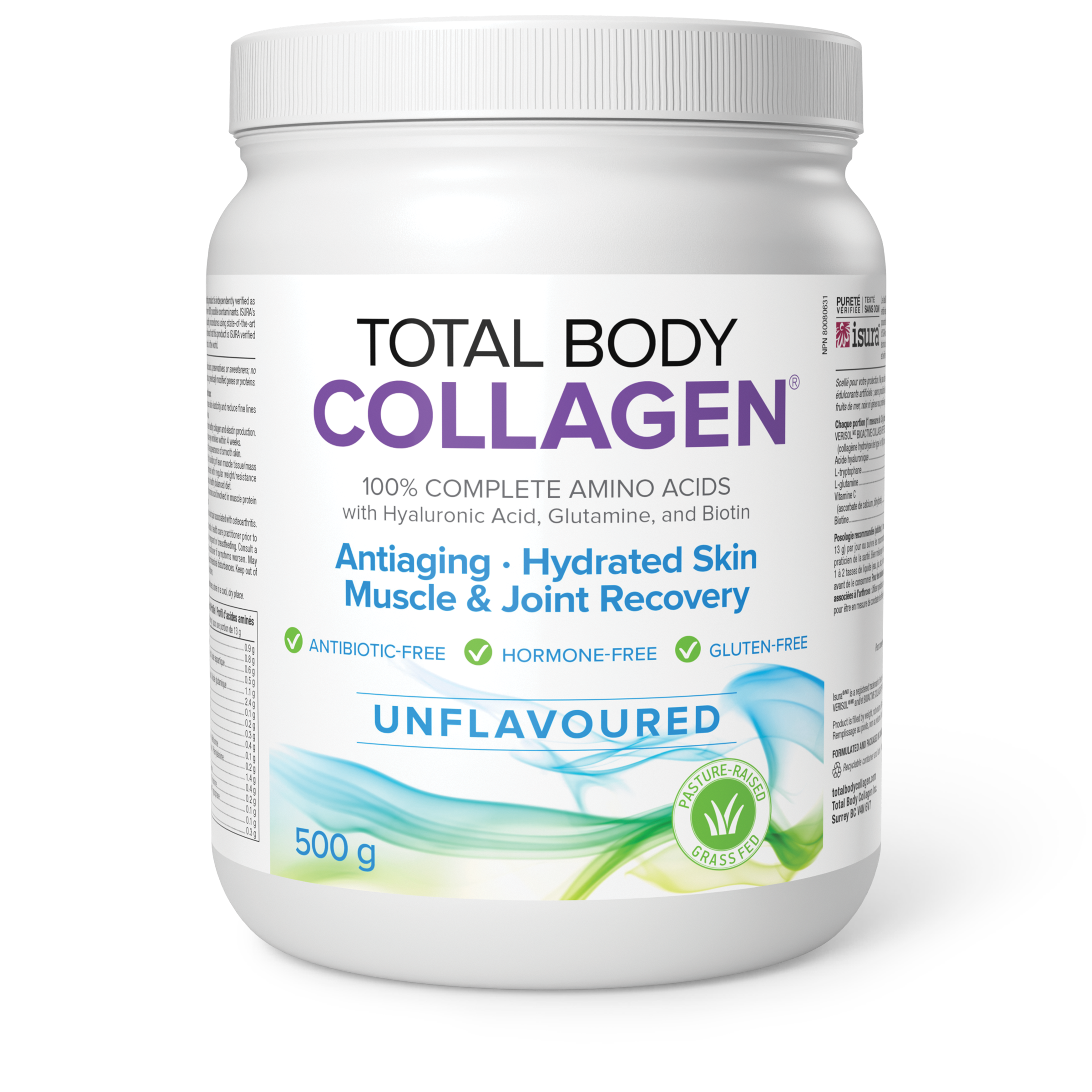 Natural Factors Total Body Collagen - Unflavored, 500g