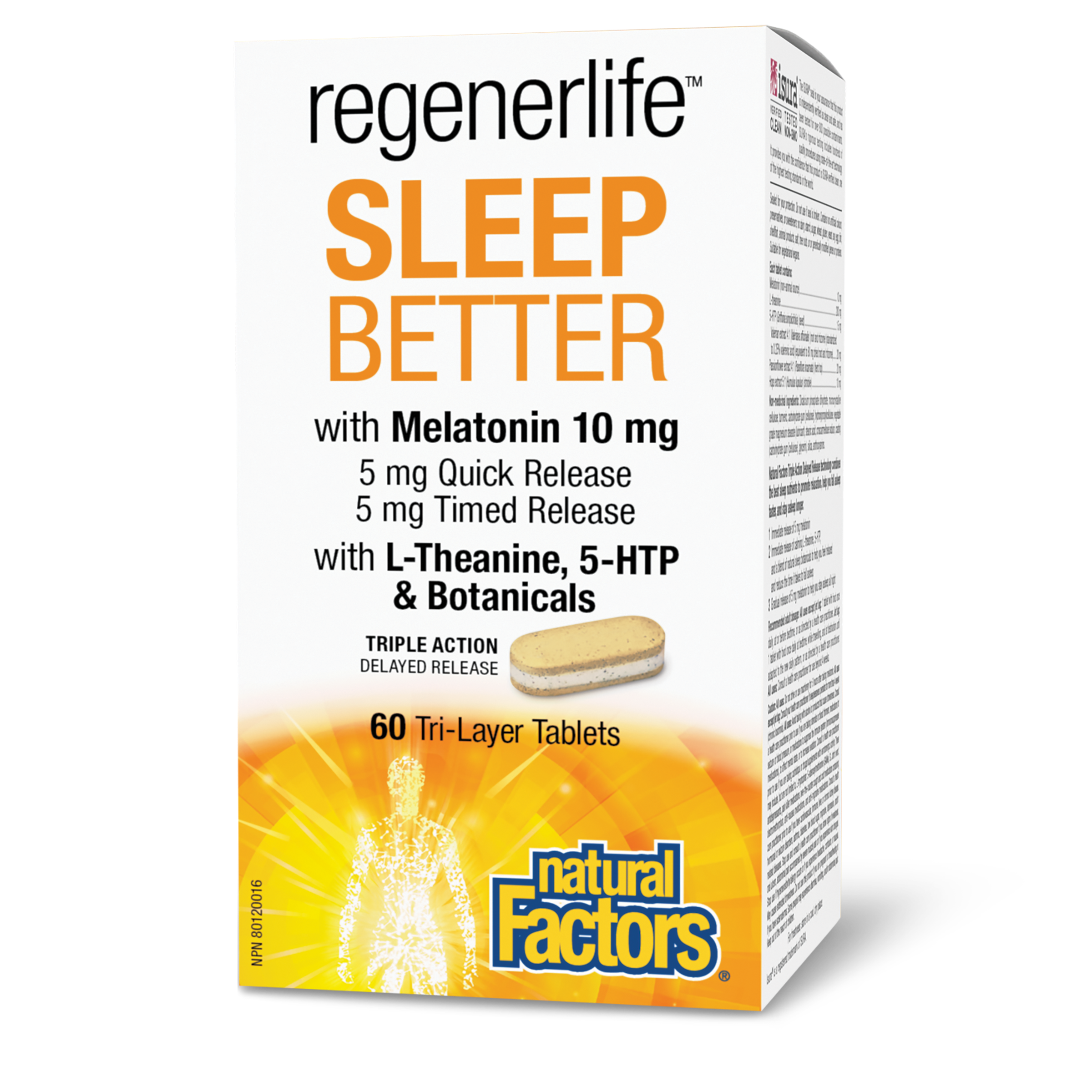 Natural Factors Regenerlife Sleep Better, 60tabs