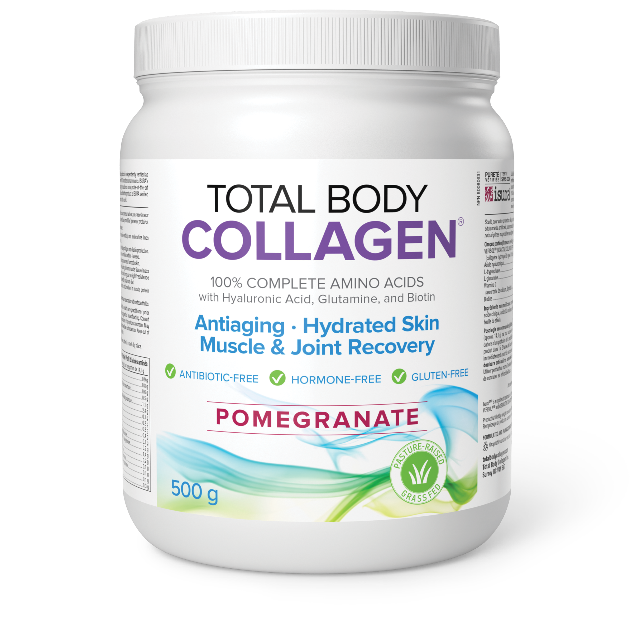 Natural Factors Total Body Collagen - Pomegranate, 500g