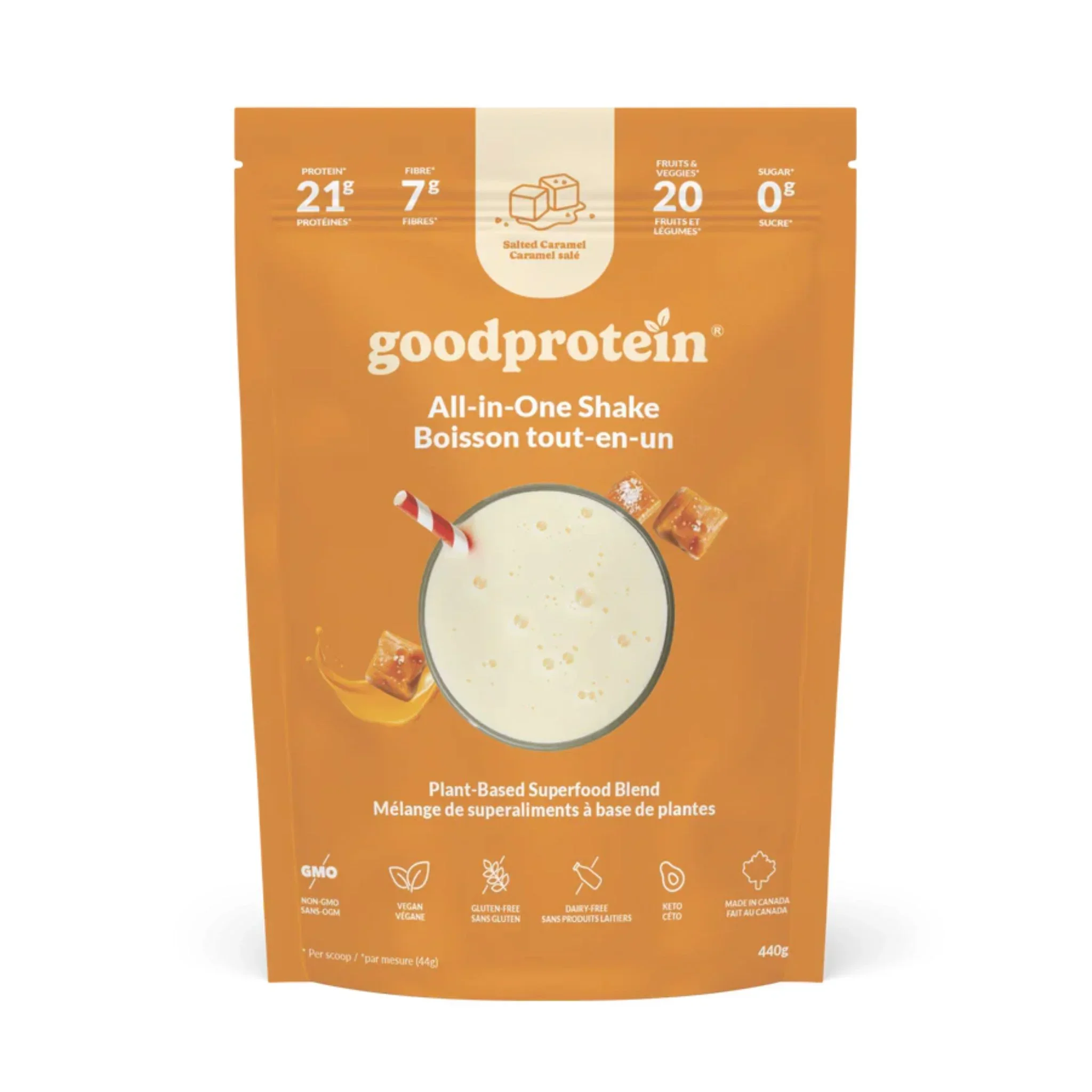 Good Protein All-in-One Shake - Salted Caramel, 440 Gram