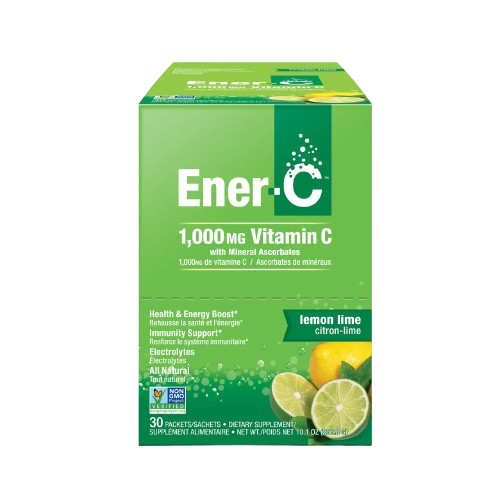 Ener-C Multivitamin Drink Mix – 1,000 mg Vitamin C, 30 Packets, Lemon Lime