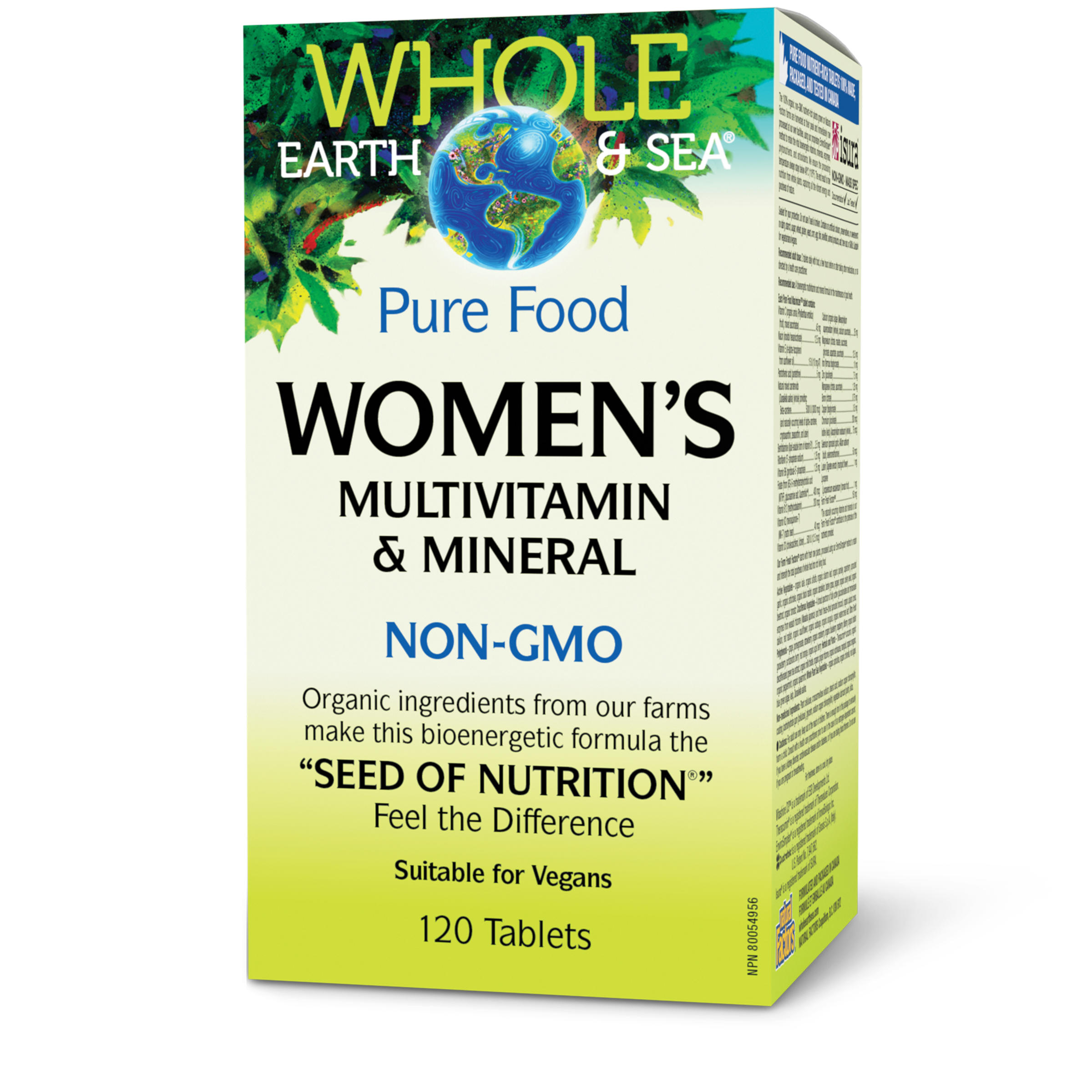 Whole Earth & Sea Pure Food Women’s Multivitamin & Mineral - 120 Tablets