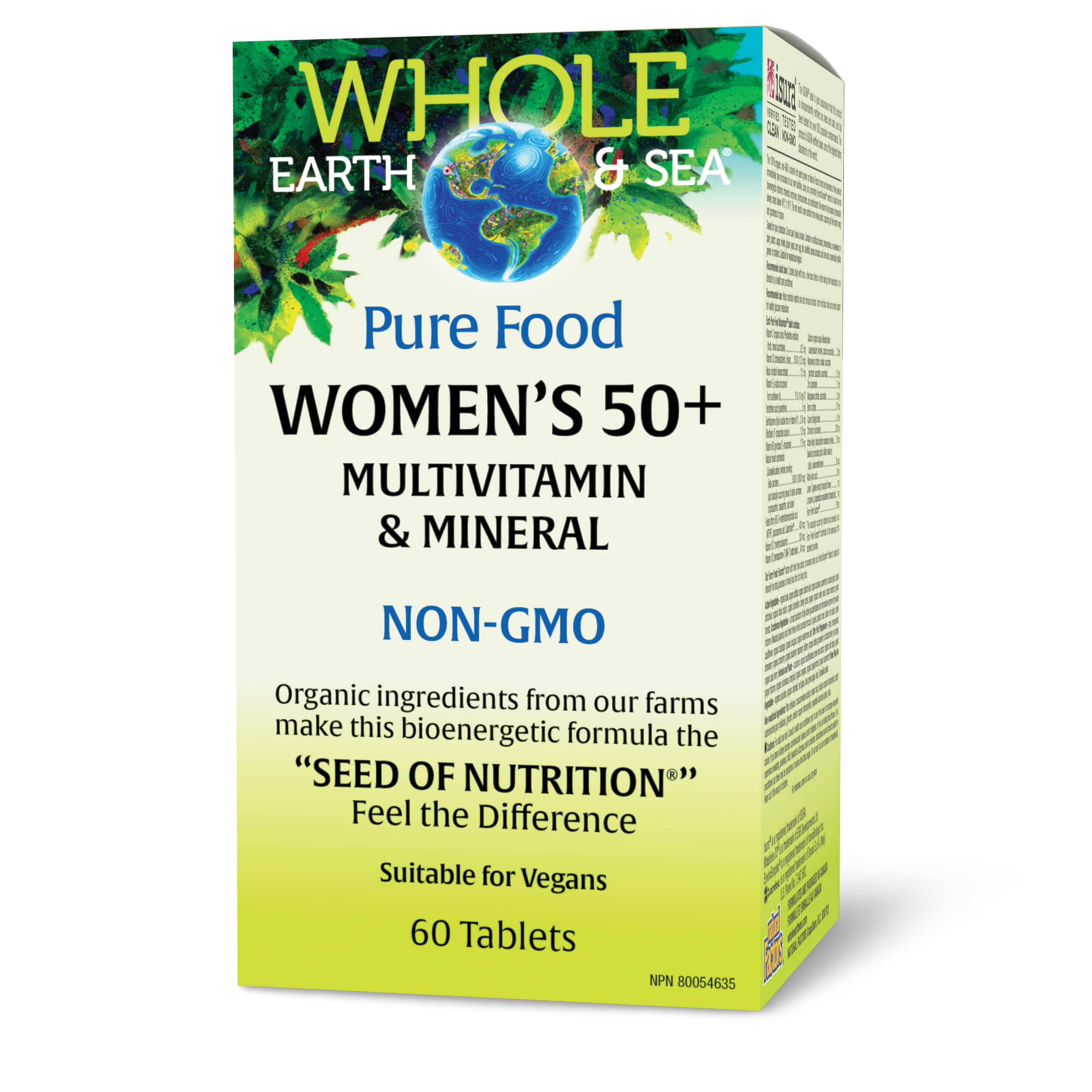 Whole Earth & Sea Pure Food Women’s 50+ Multivitamin & Mineral - 60 Tablets
