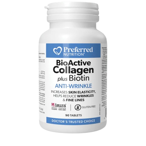 Preferred Nutrition BioActive Collagen plus Biotin Tablets